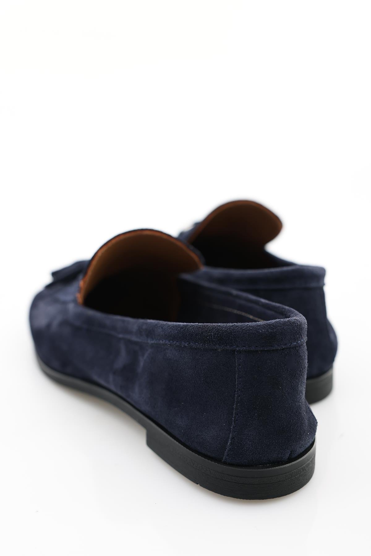 Lacivert Süet Loafer 34307