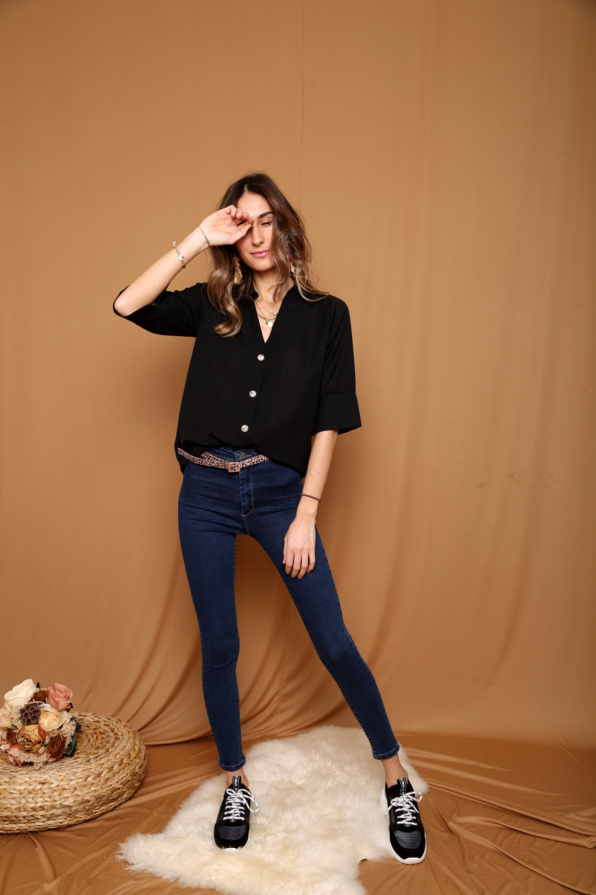 Lacivert Süper Skinny Jean