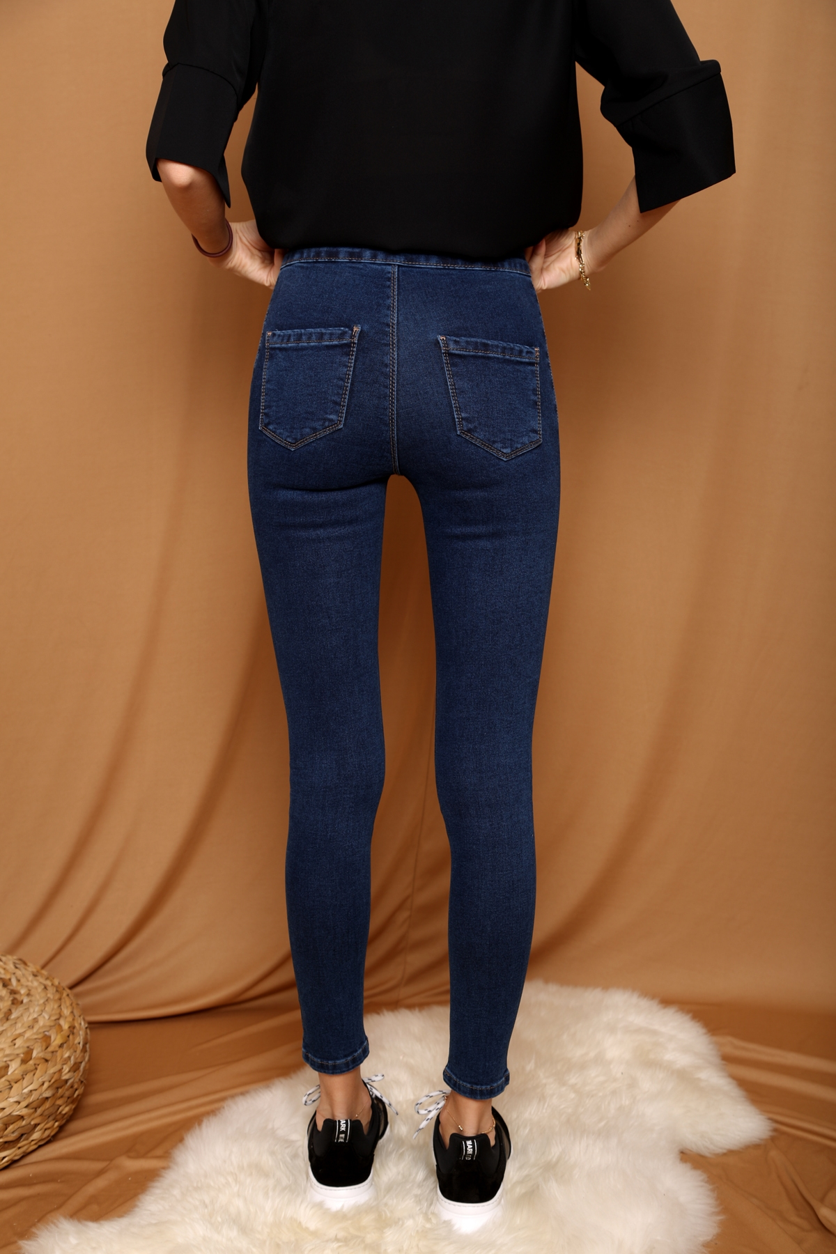 Lacivert Süper Skinny Jean