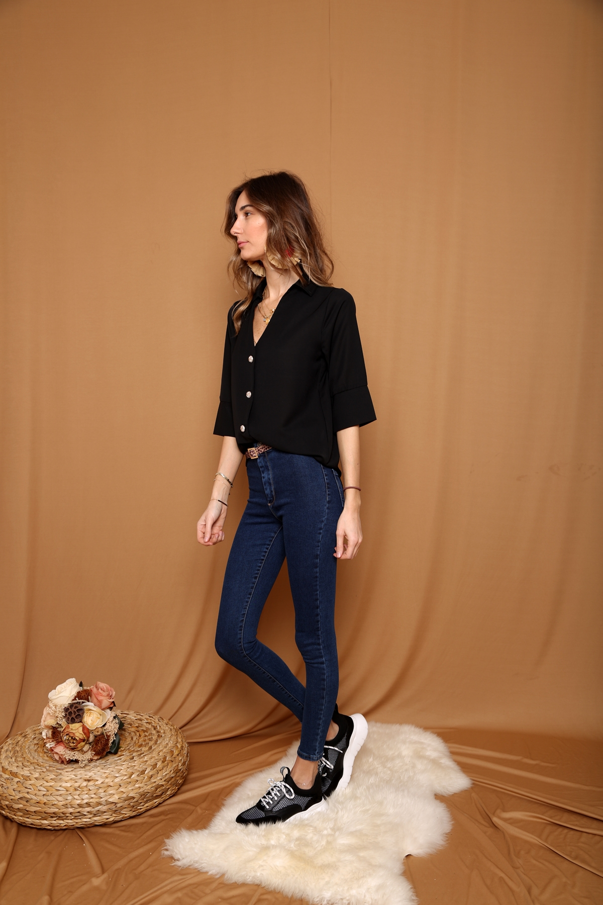 Lacivert Süper Skinny Jean