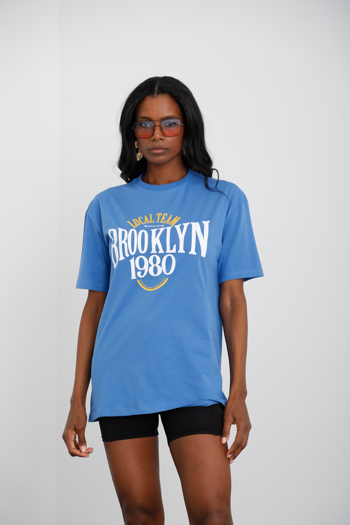 Mavi Brooklyn Baskılı Tshirt 3719