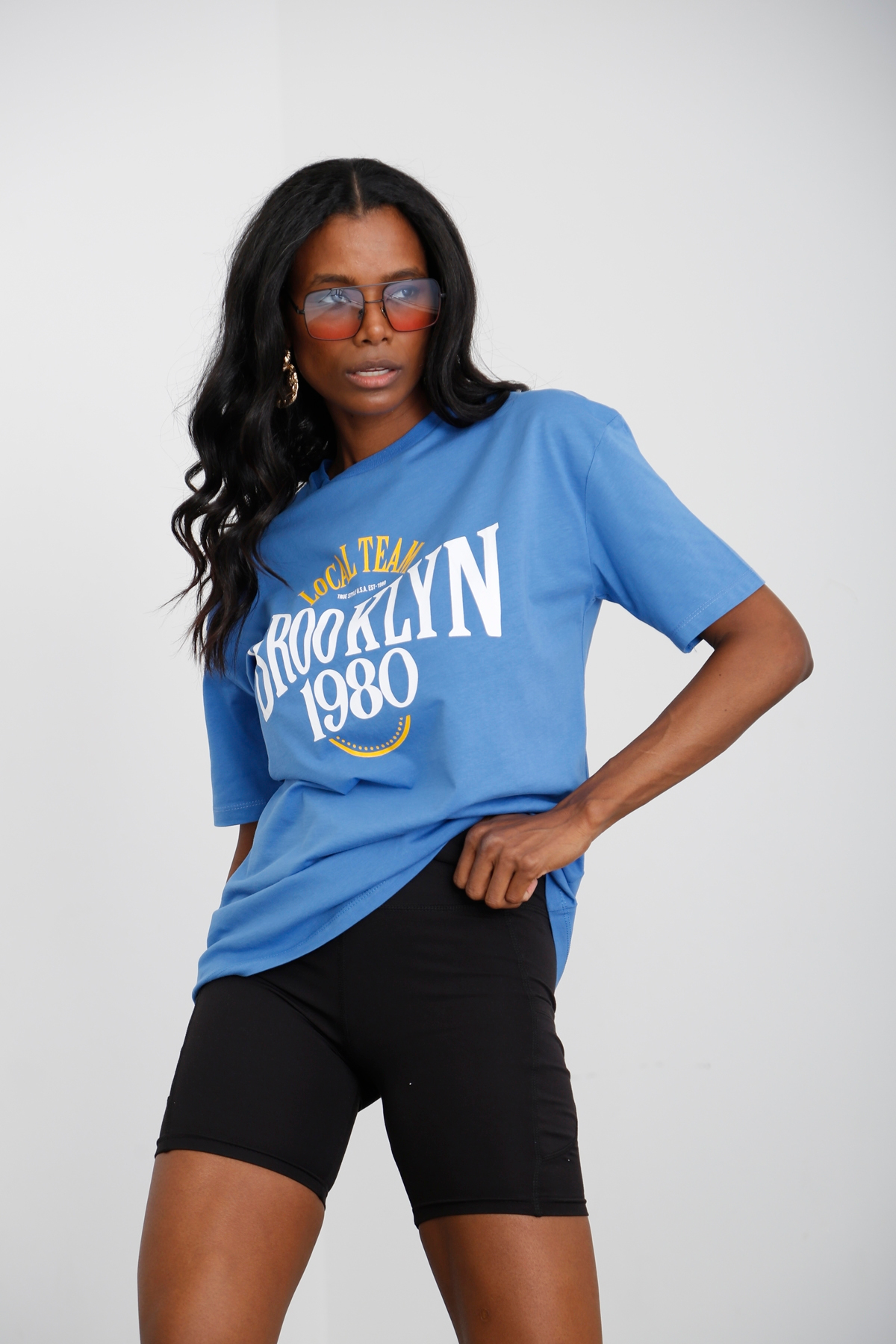 Mavi Brooklyn Baskılı Tshirt 3719