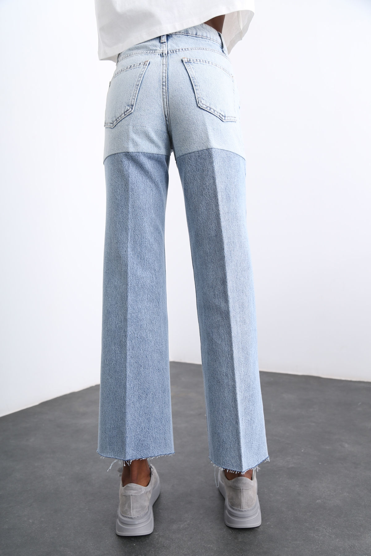 Mavi Çift Renk Straight Fit Jean 1672