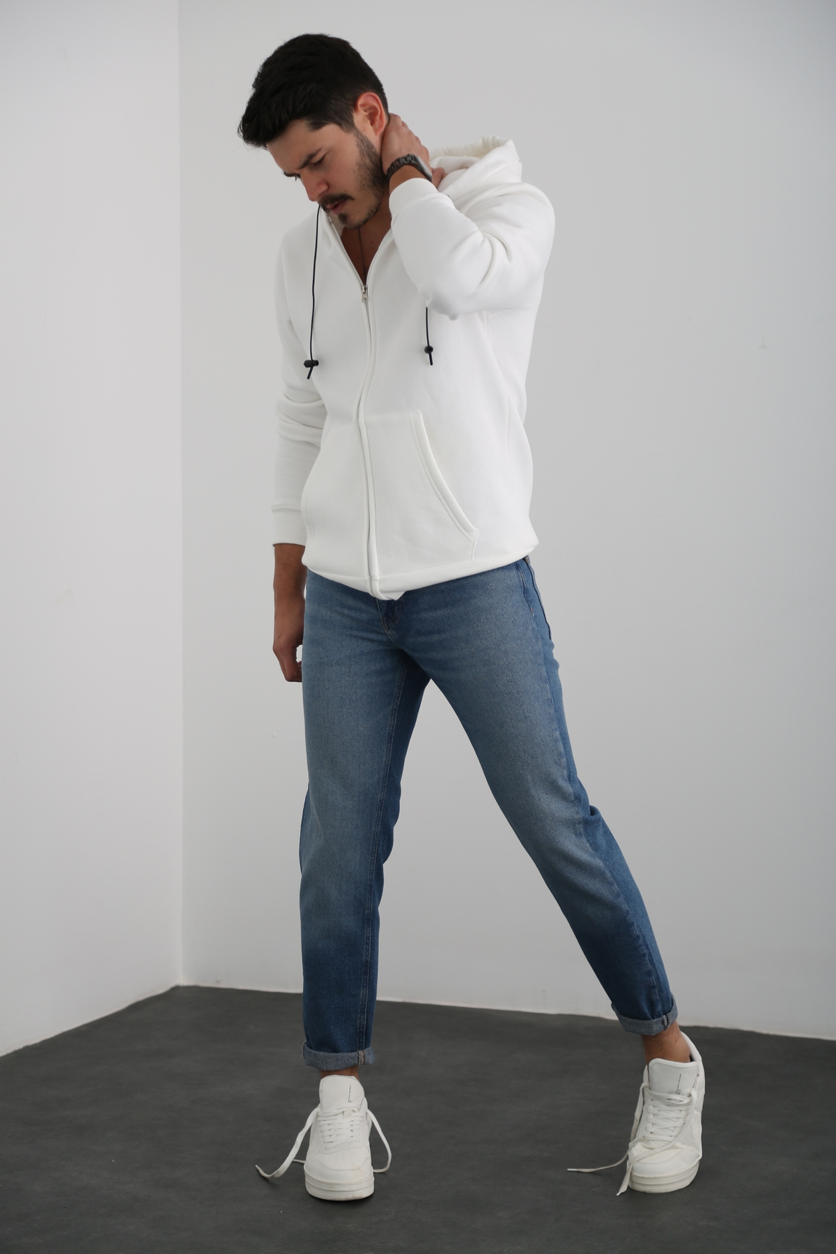 Mavi Erkek Yıkamalı Slim Fit Jean 