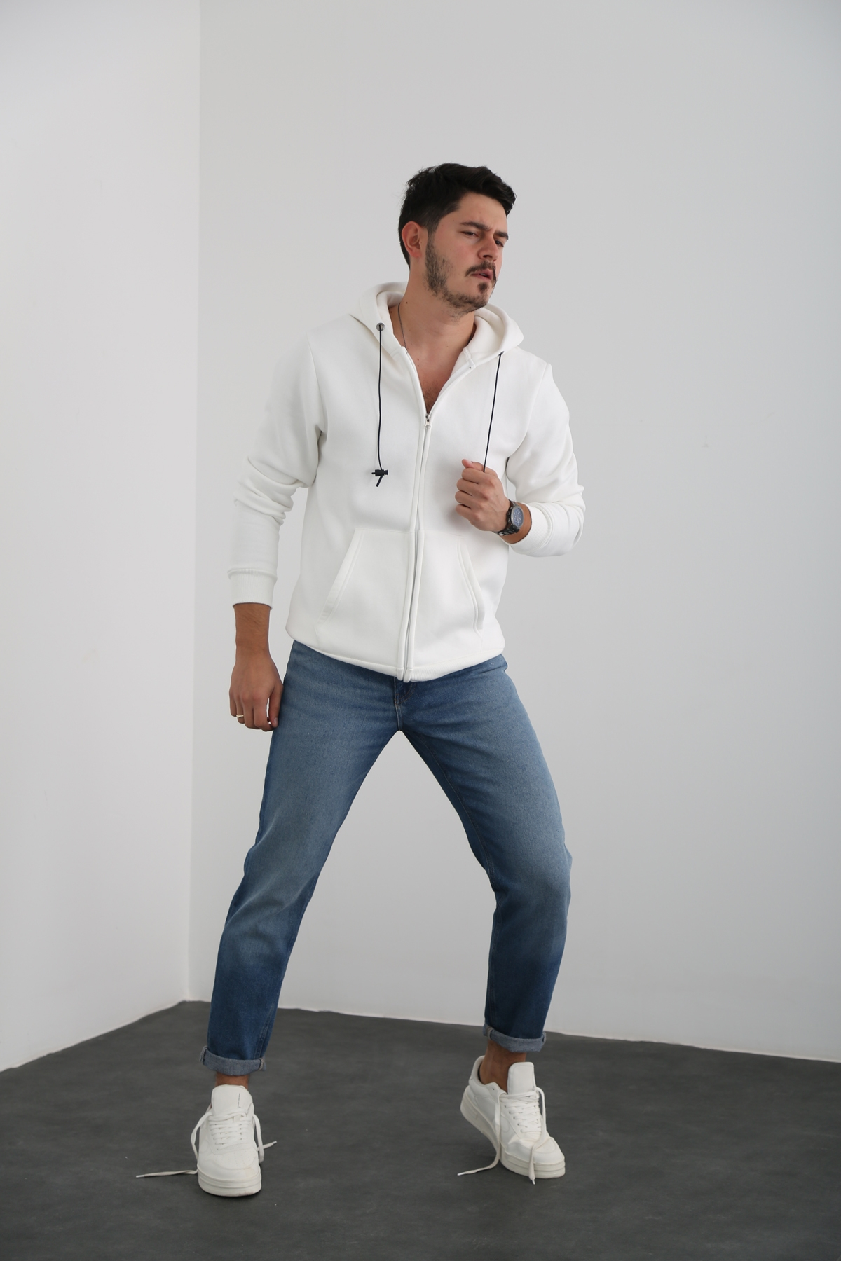 Mavi Erkek Yıkamalı Slim Fit Jean 