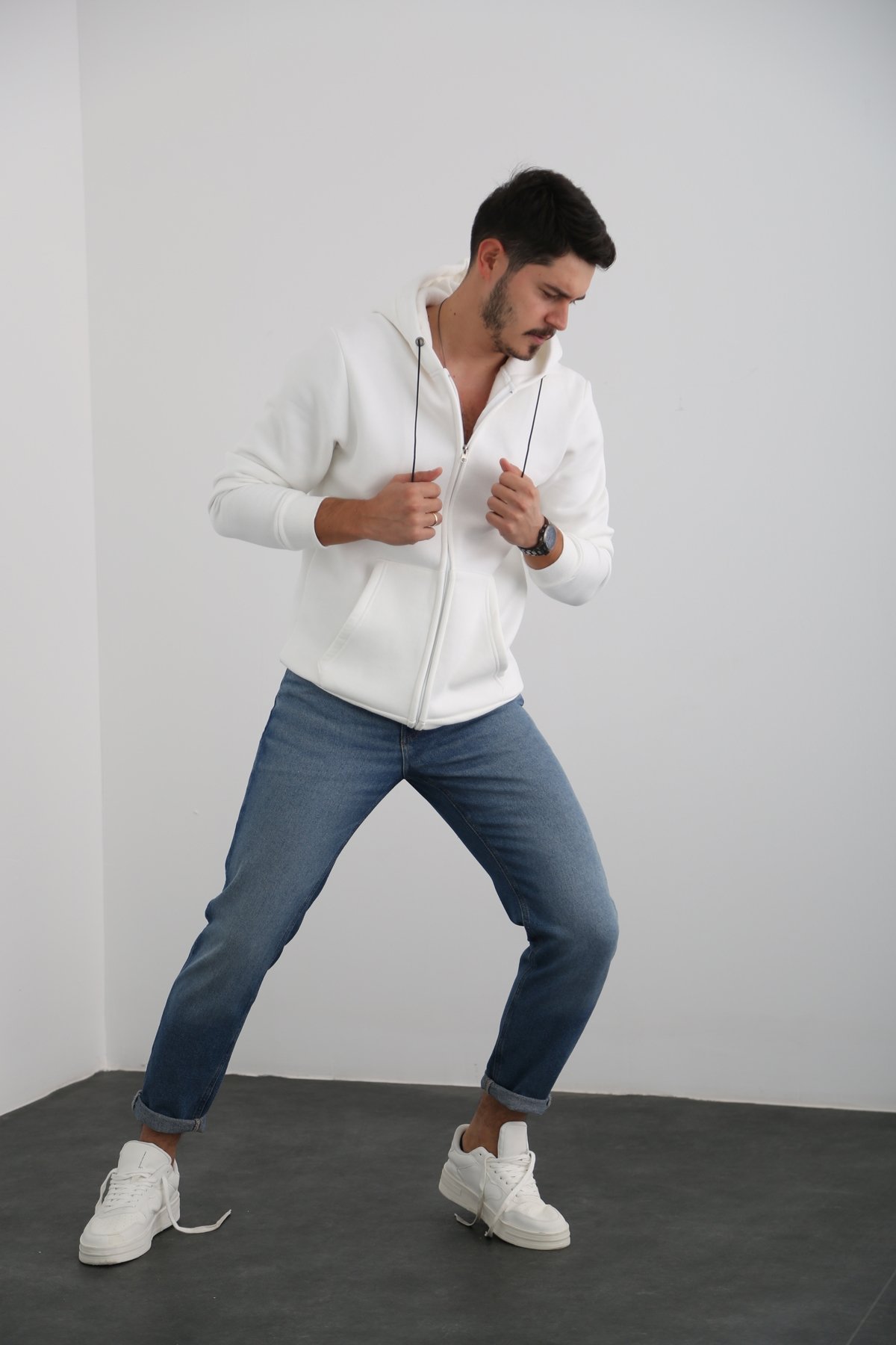 Mavi Erkek Yıkamalı Slim Fit Jean 