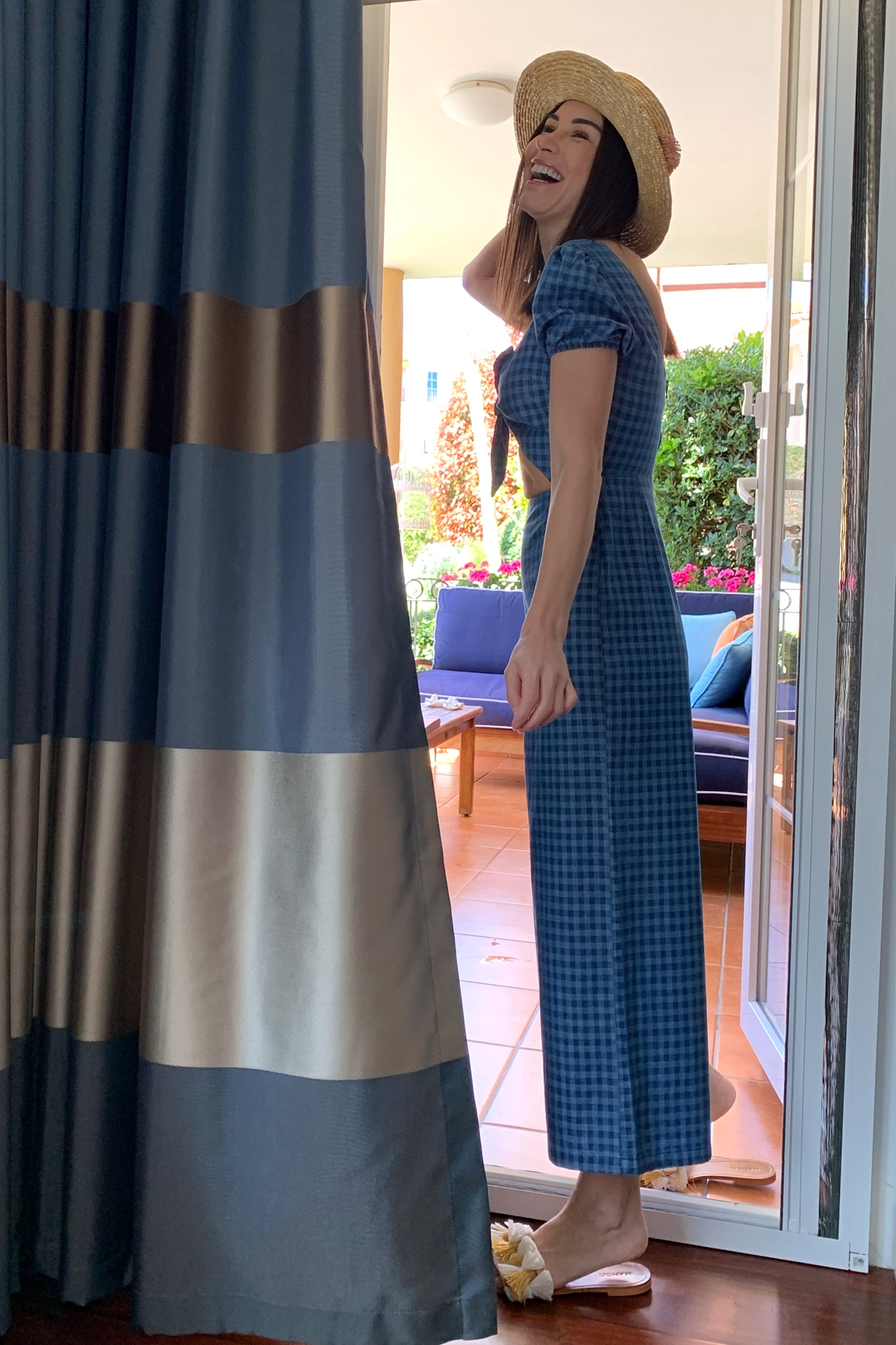 Mavi Kareli Tulum 