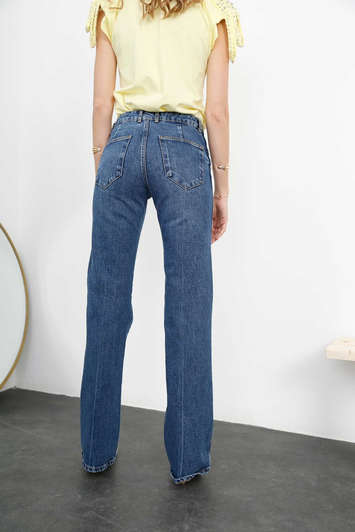 Mavi Orta Bel Straight Fit Jean 251007