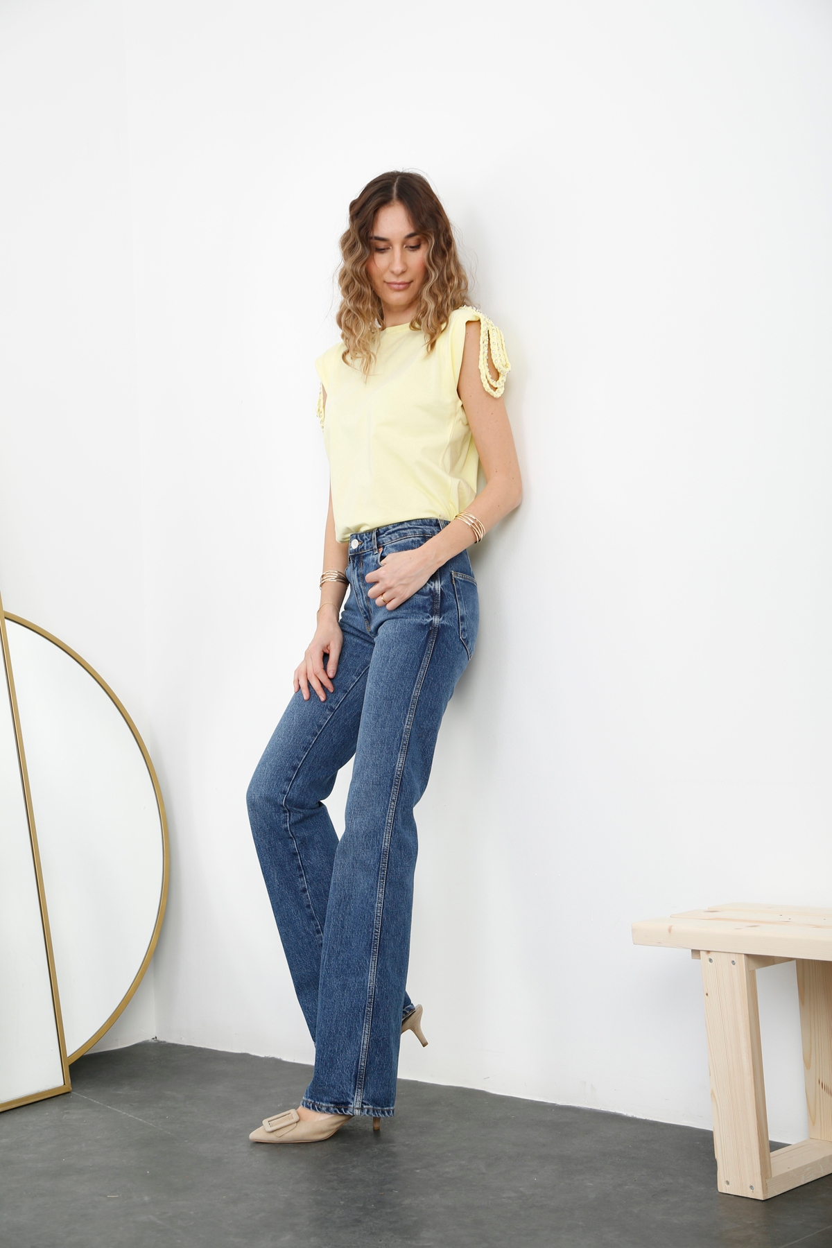 Mavi Orta Bel Straight Fit Jean 251007