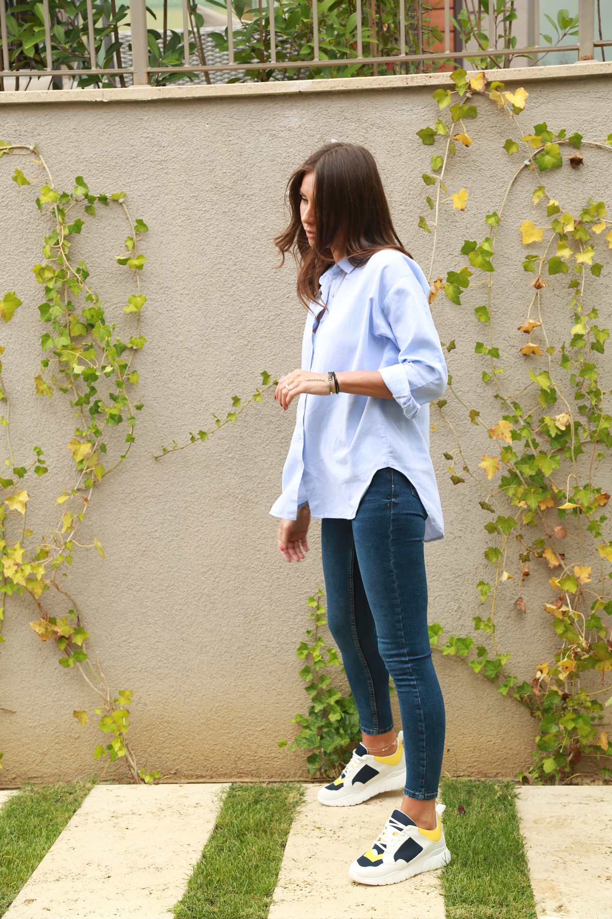 Mavi Oversize Oxford Gömlek