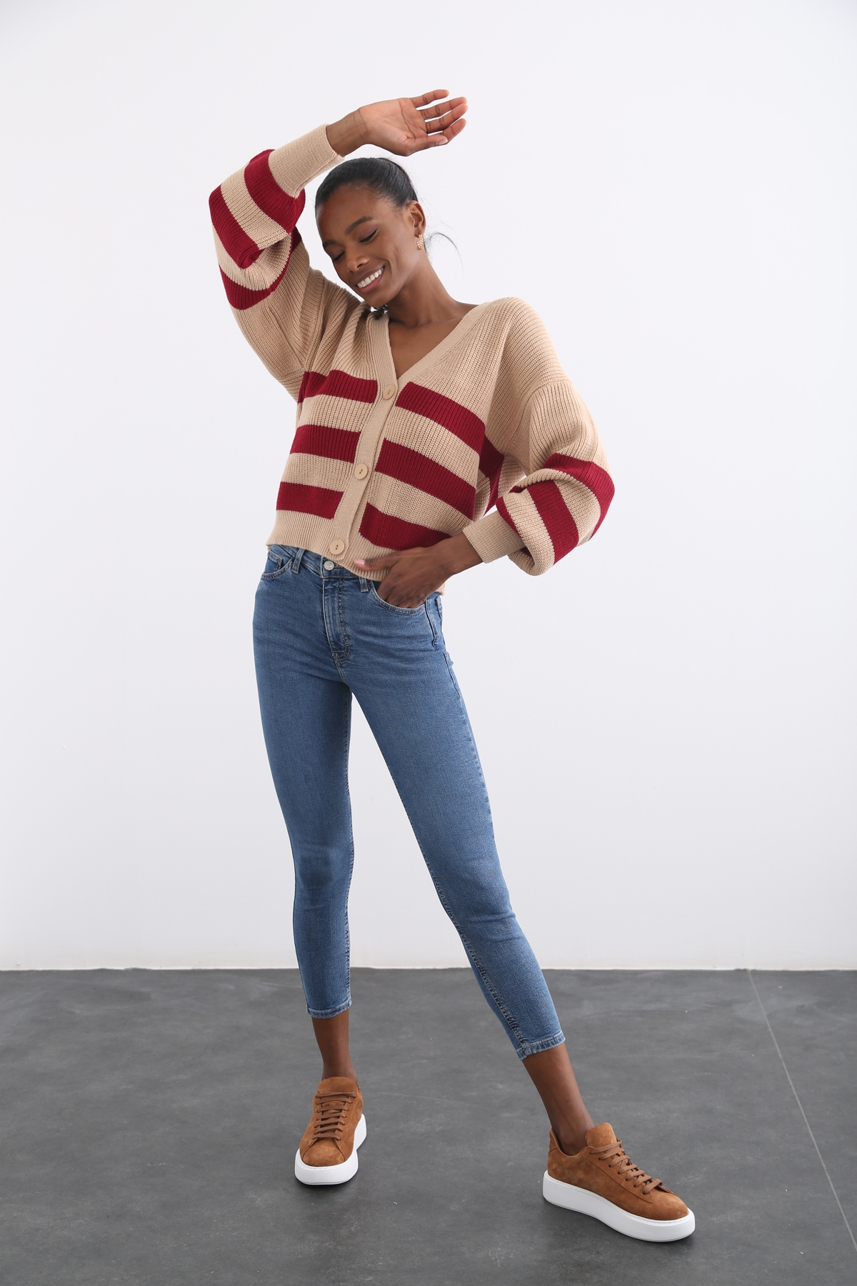 Mavi Yüksek Bel Skinny Jean 