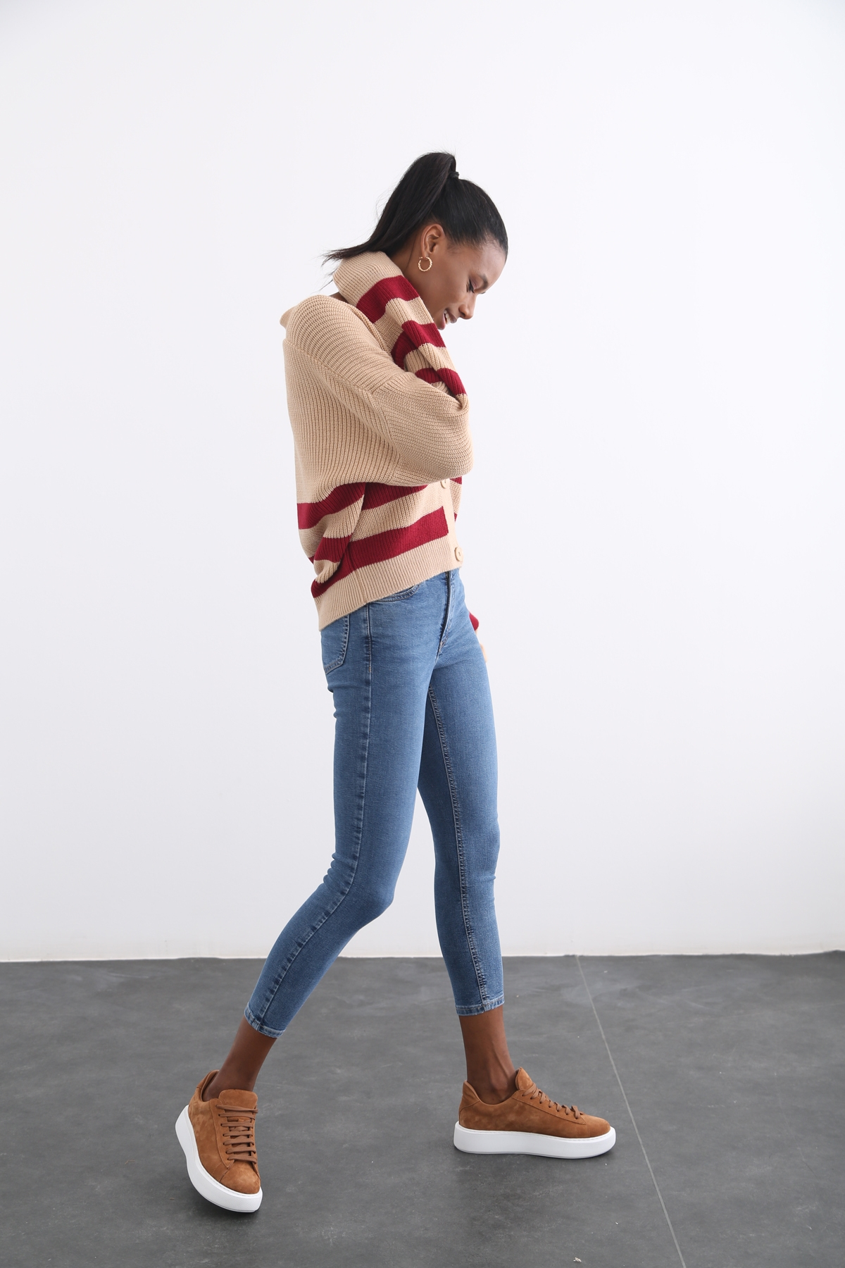 Mavi Yüksek Bel Skinny Jean 