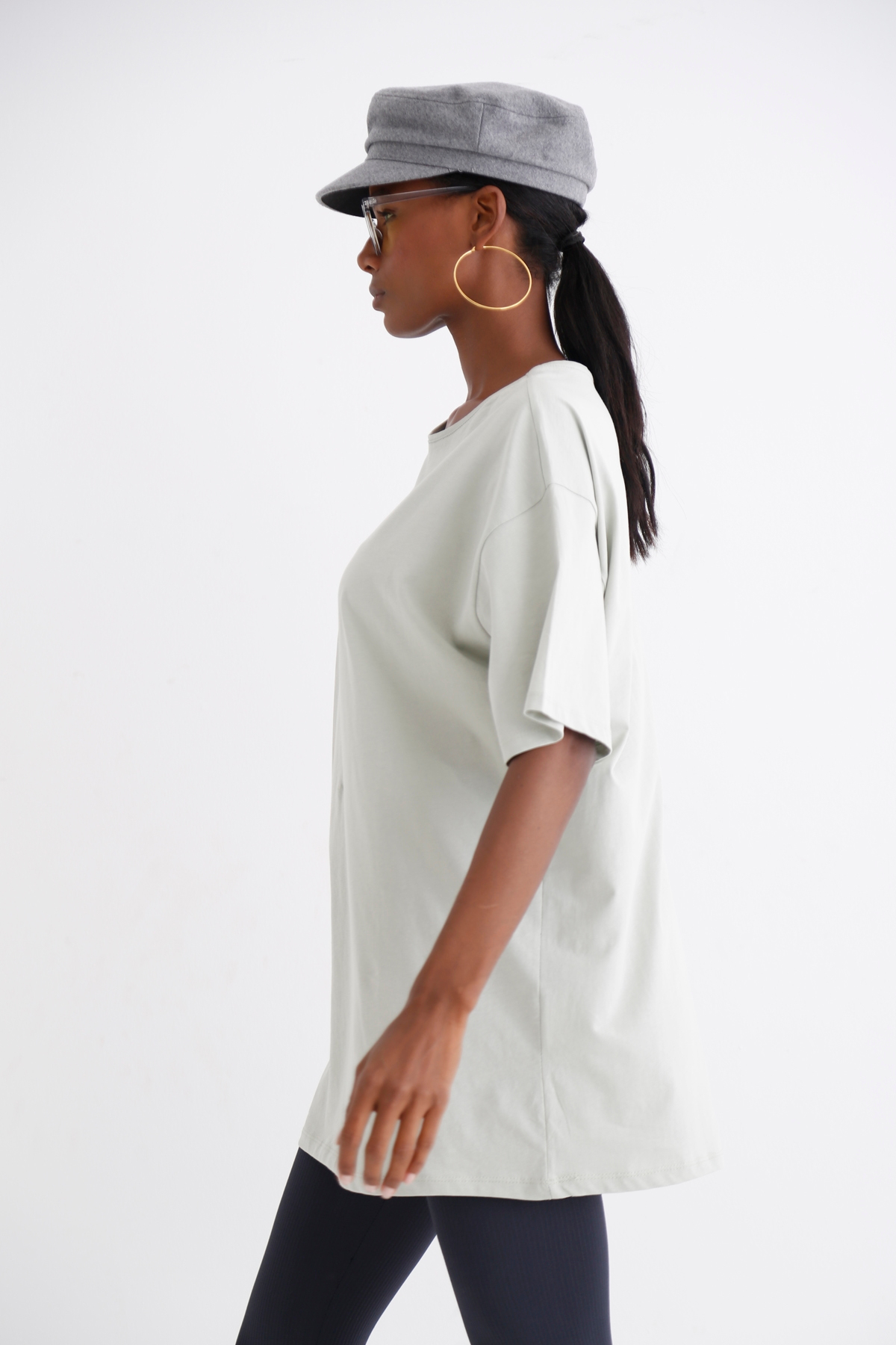 Mint Kısa Kol Basic Tshirt 1295