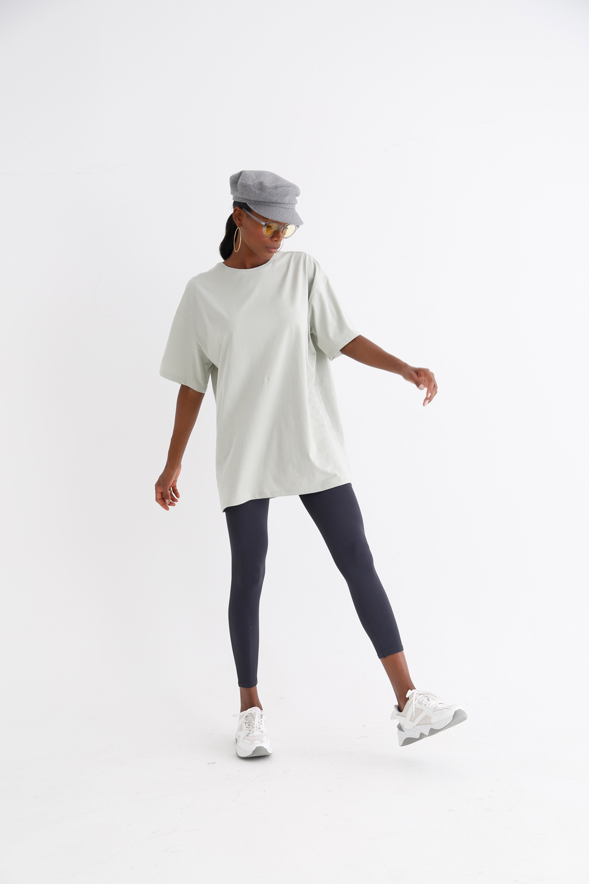 Mint Kısa Kol Basic Tshirt 1295