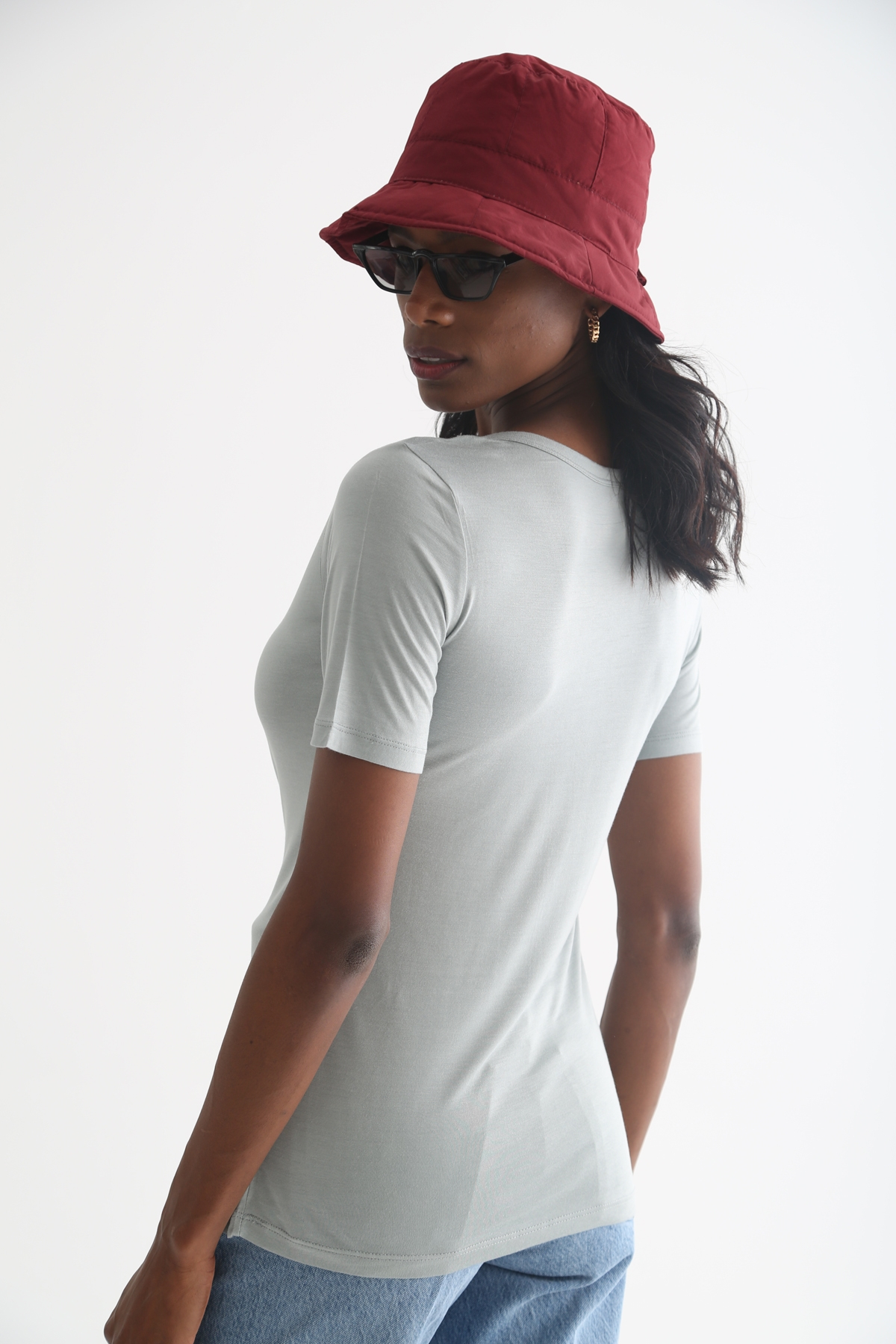 Mint V Yaka Tshirt 