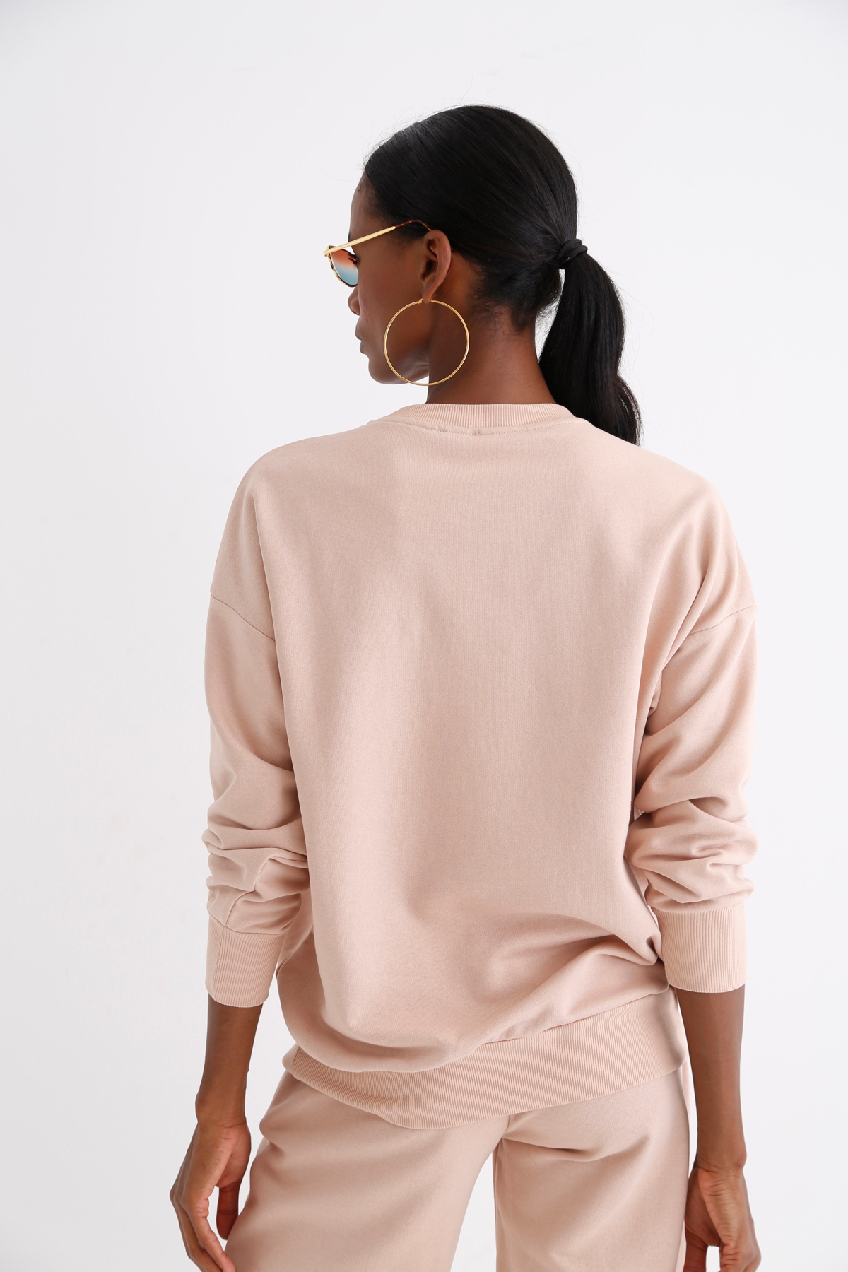 Nude Bisiklet Yaka Basic Sweatshirt 3200