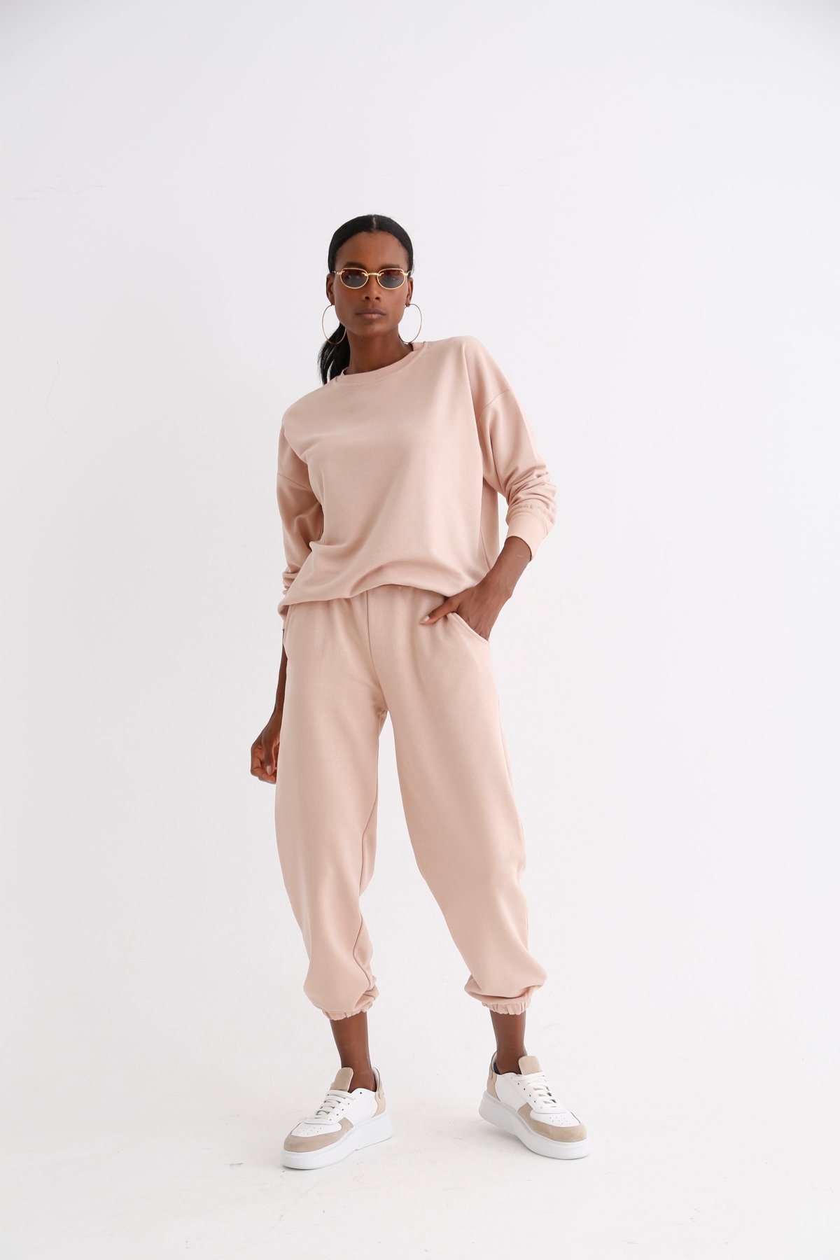 Nude Bisiklet Yaka Basic Sweatshirt 3200