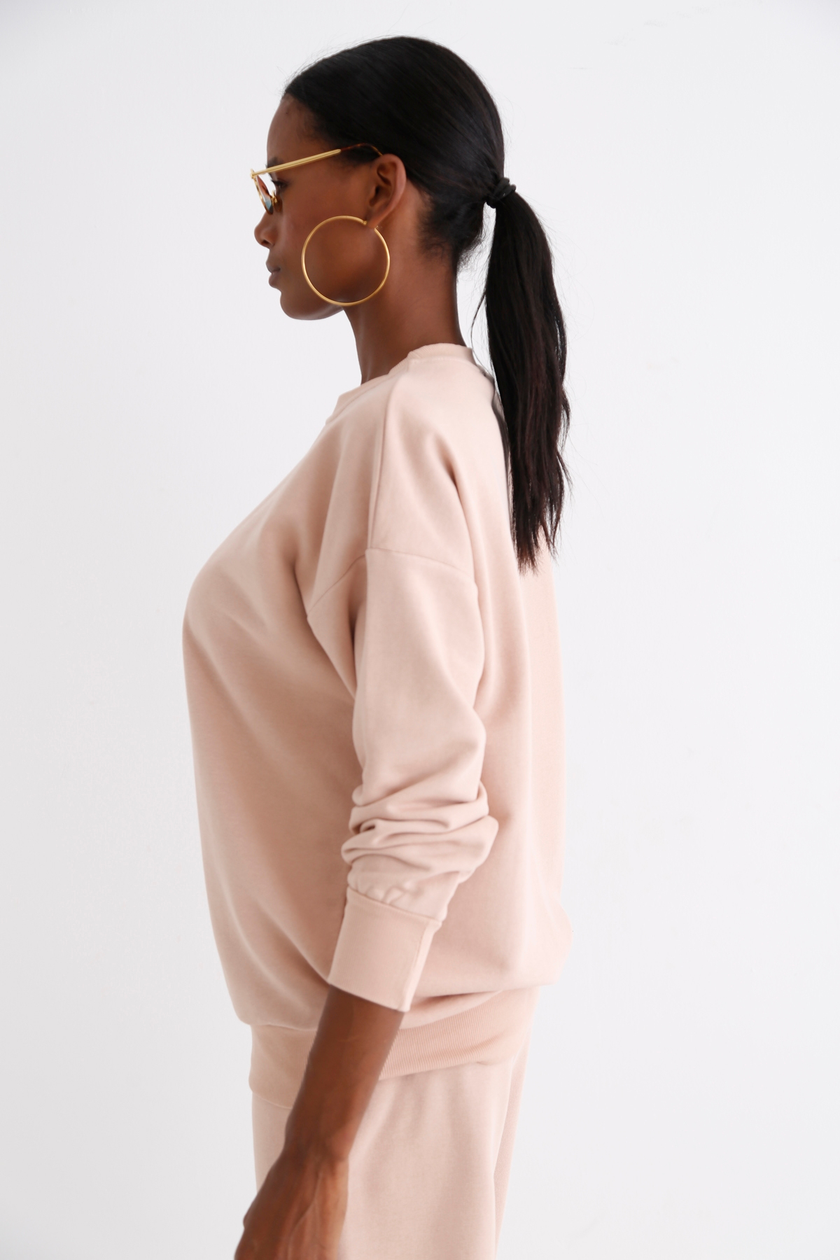 Nude Bisiklet Yaka Basic Sweatshirt 3200