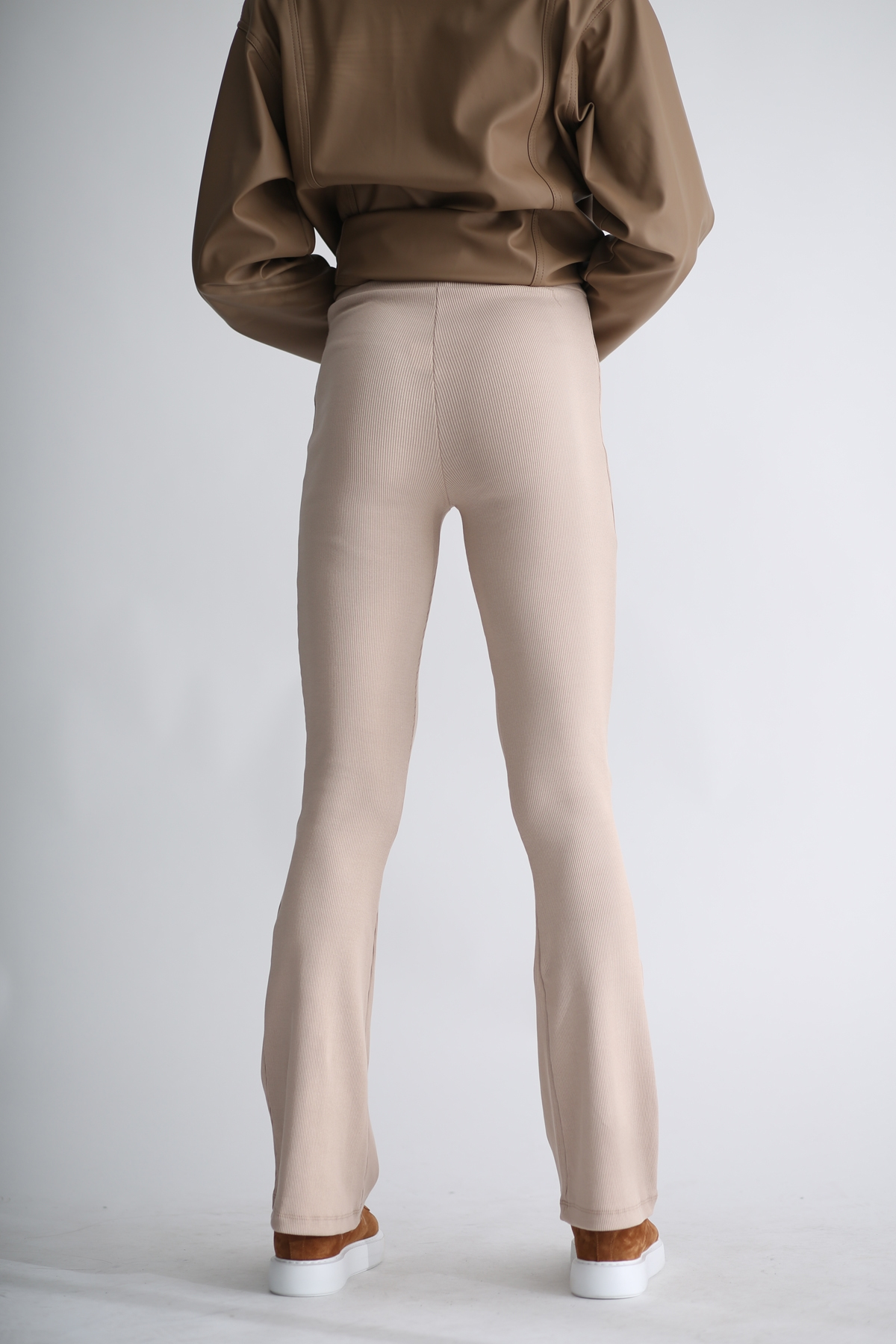 Nude Fitilli İspanyol Paça Pantolon E019