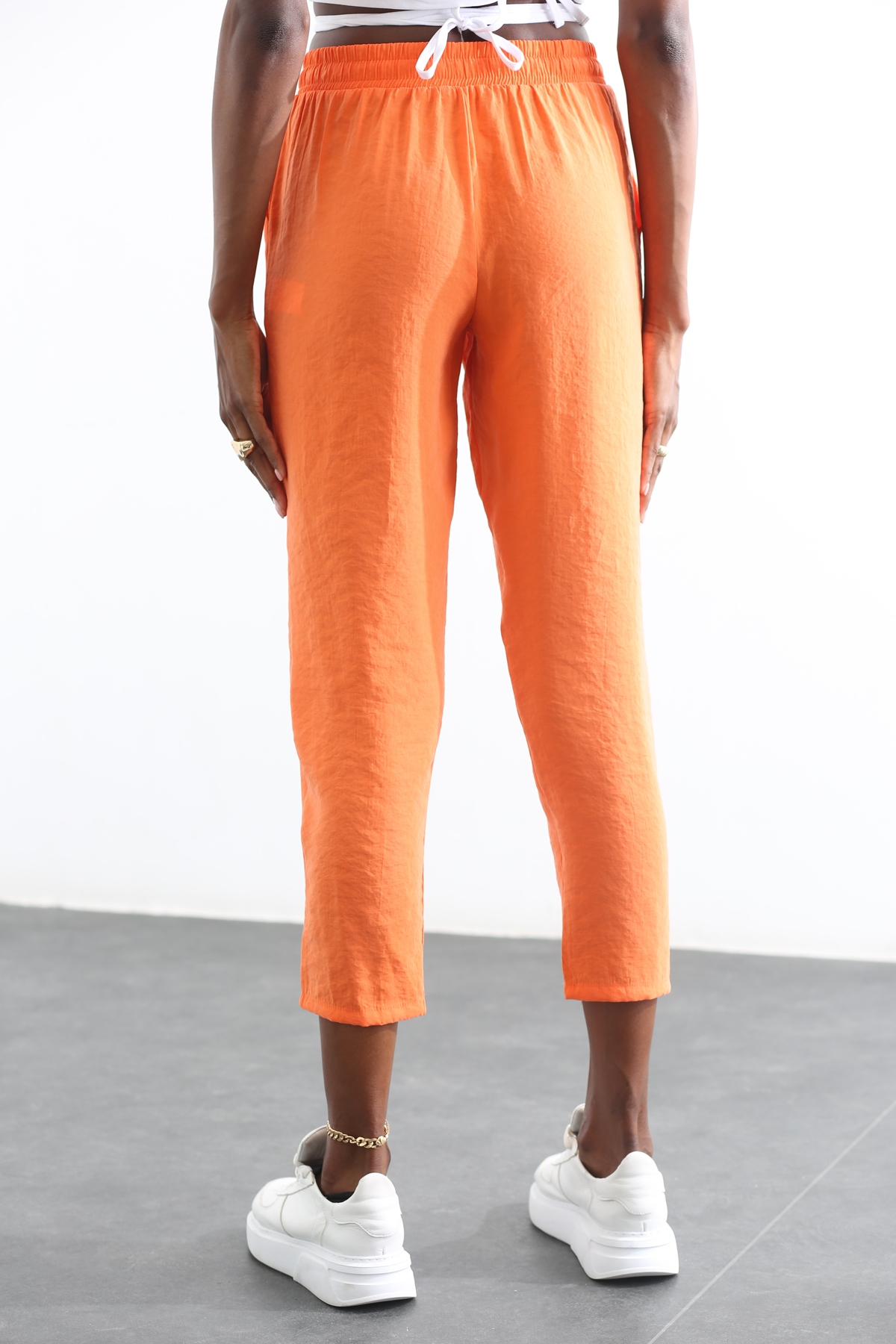 Oranj Beli Bağcıklı Modal Pantolon 00140