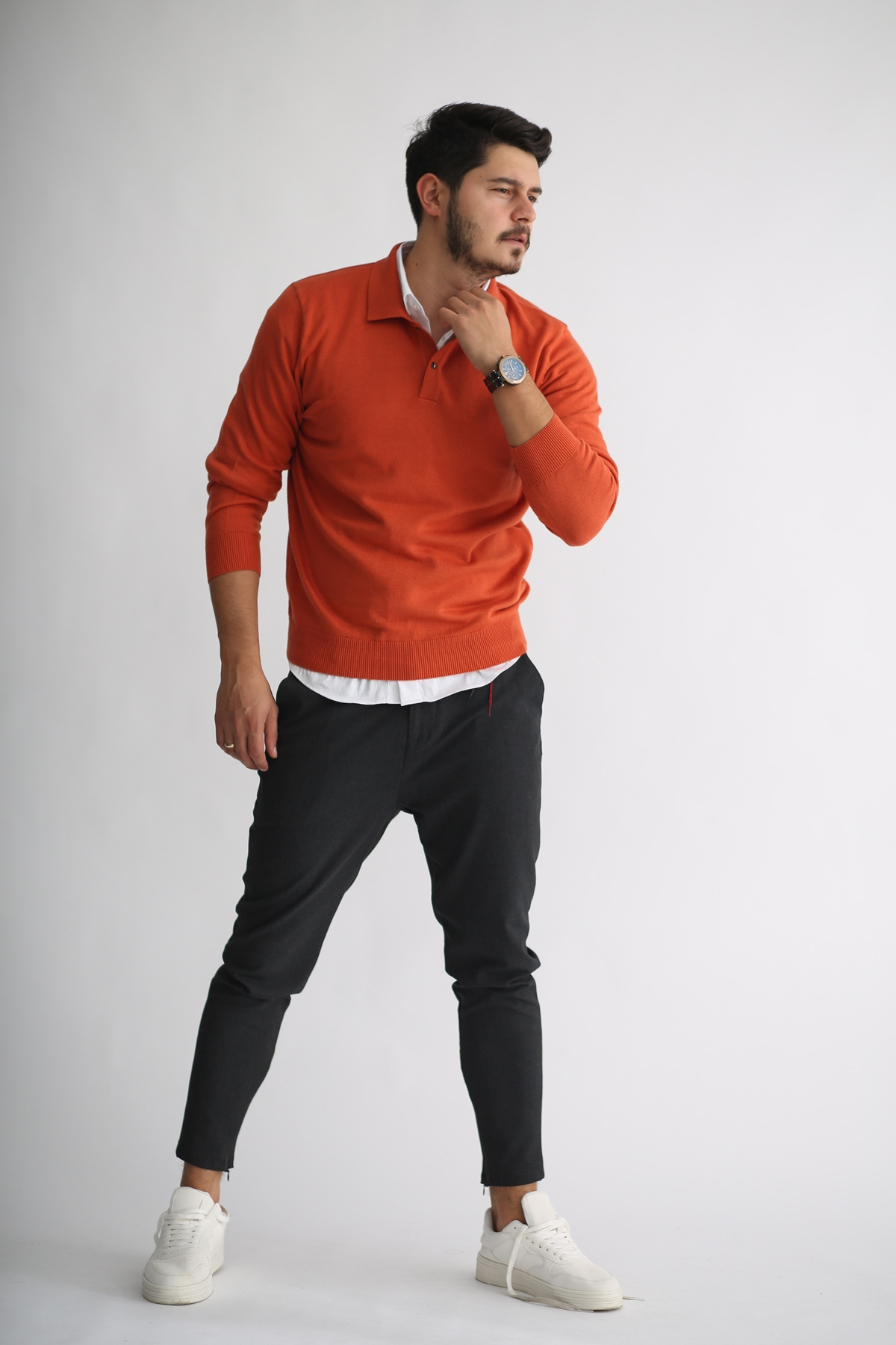 Oranj Erkek Polo Yaka Triko T1006