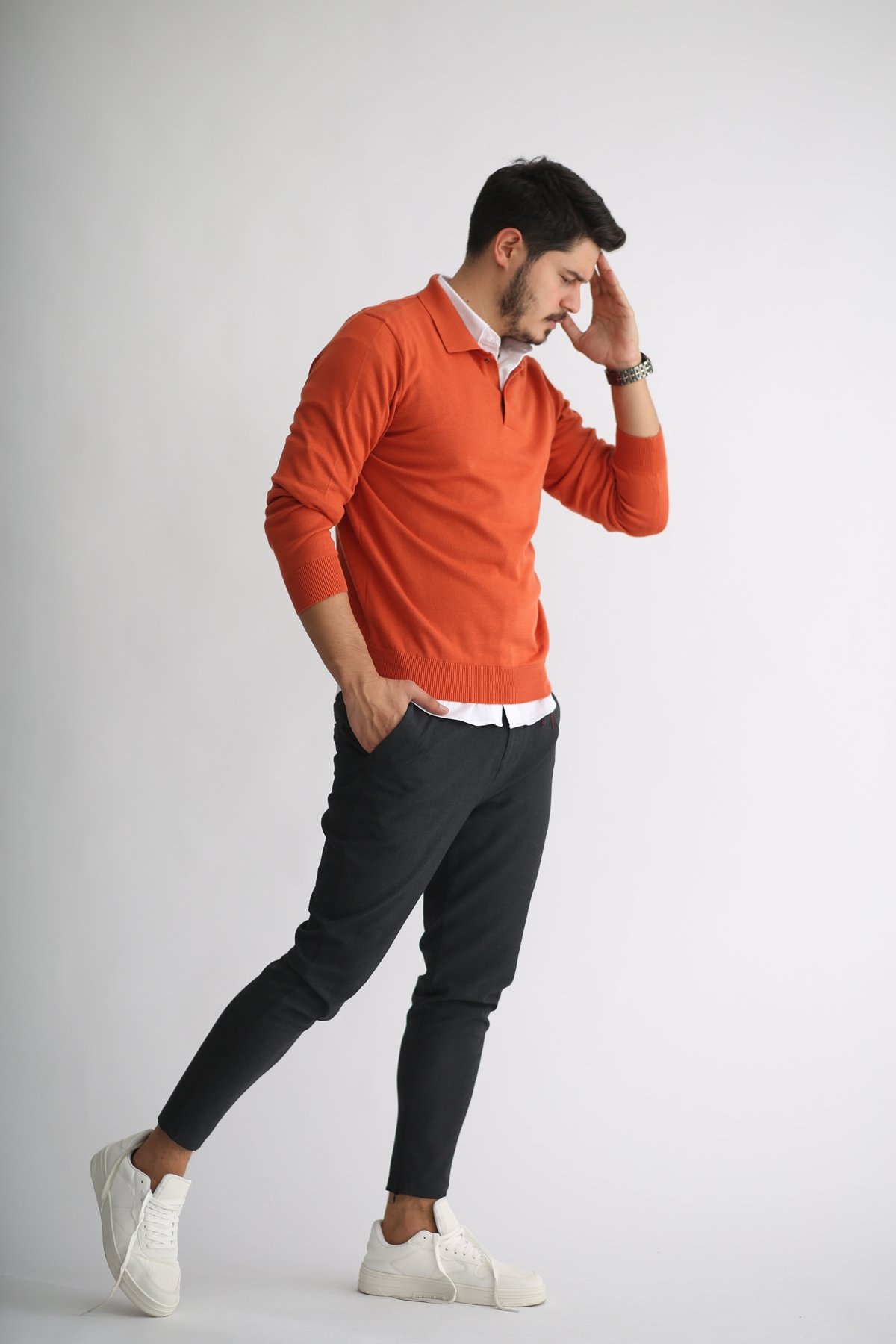 Oranj Erkek Polo Yaka Triko T1006