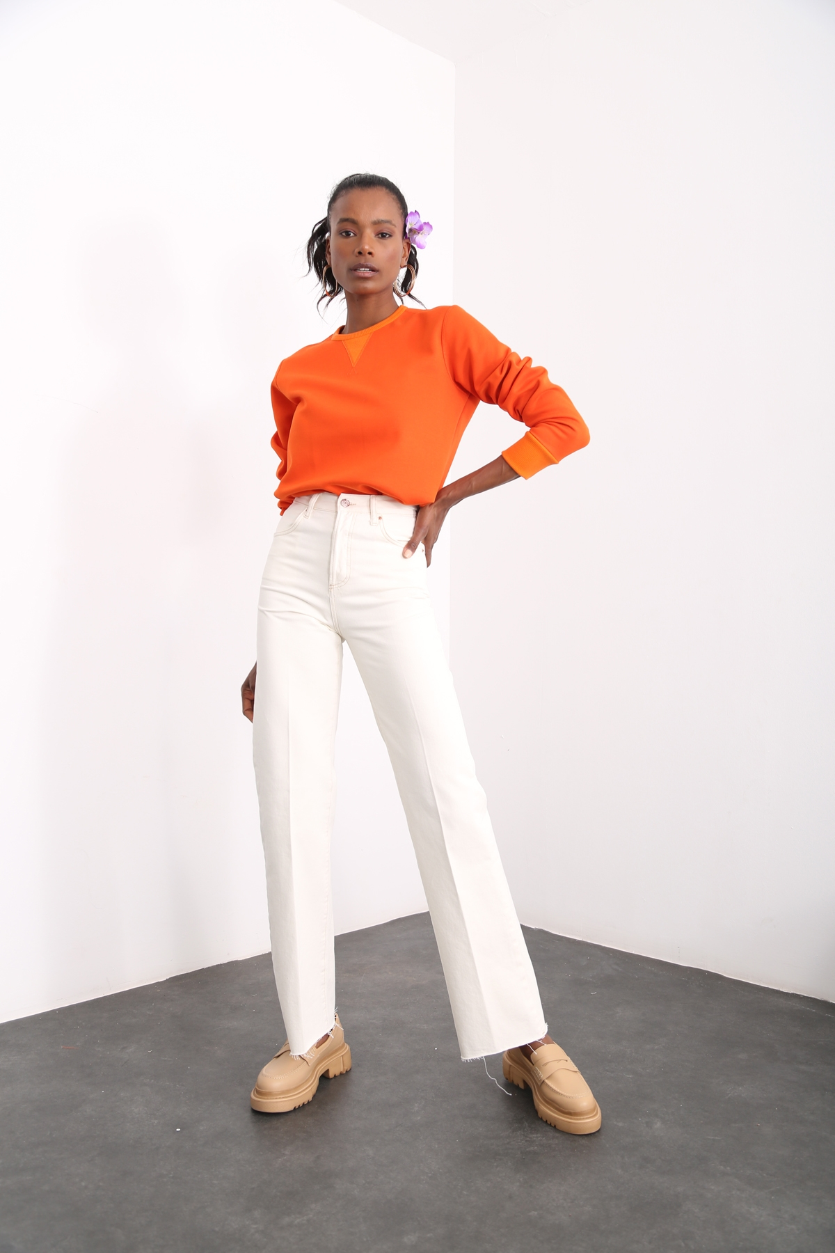 Oranj Organik Unisex Sweatshirt 