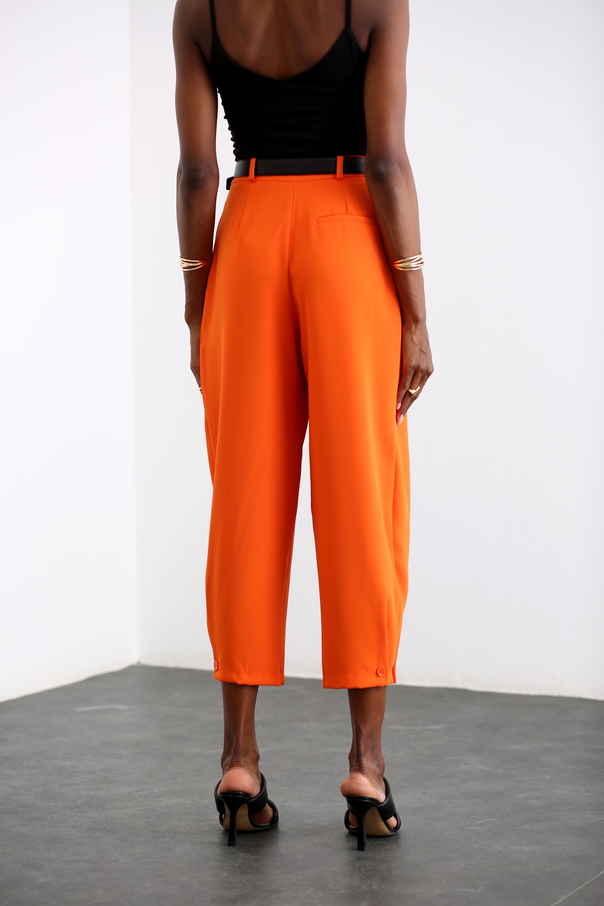 Oranj Pile Detaylı Şalvar Pantolon 1436
