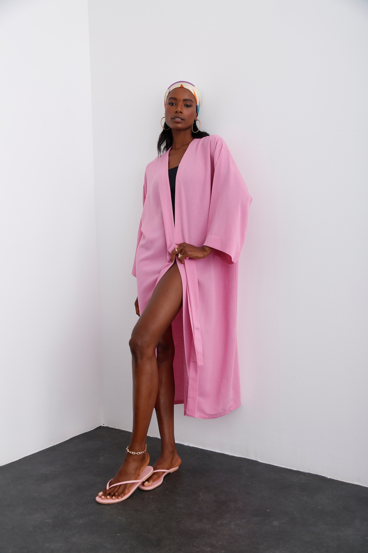 Pembe Kuşaklı Kimono 70029