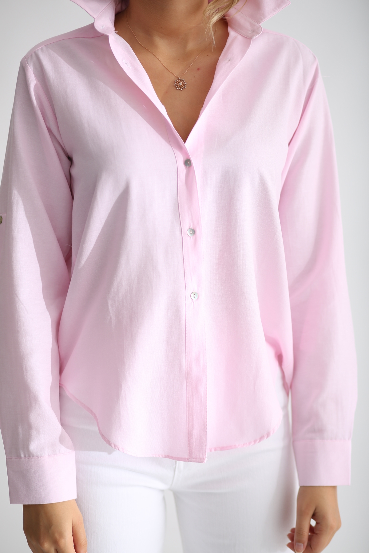 Pembe Oxford Gömlek-1 