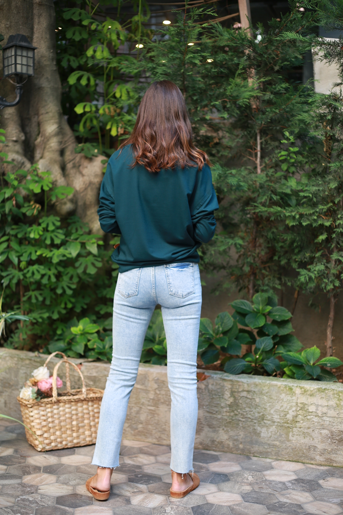 Petrol Mavisi Basic Sweatshirt