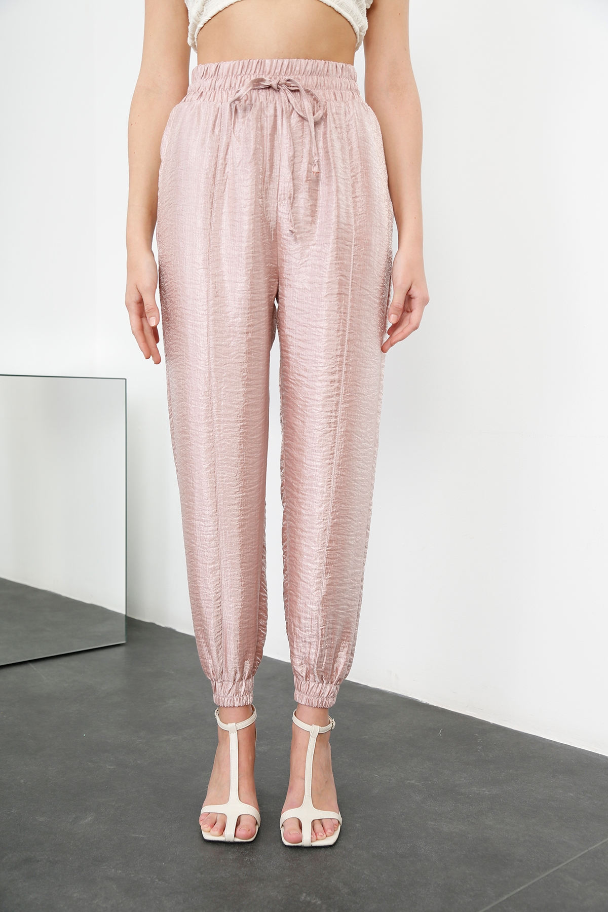 Pudra Parlak Jogger Pantolon 70977