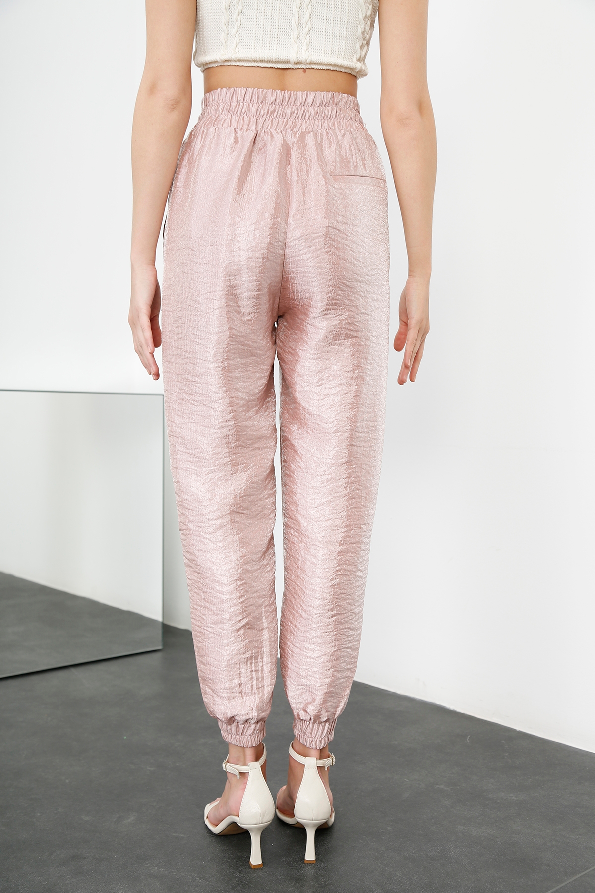 Pudra Parlak Jogger Pantolon 70977