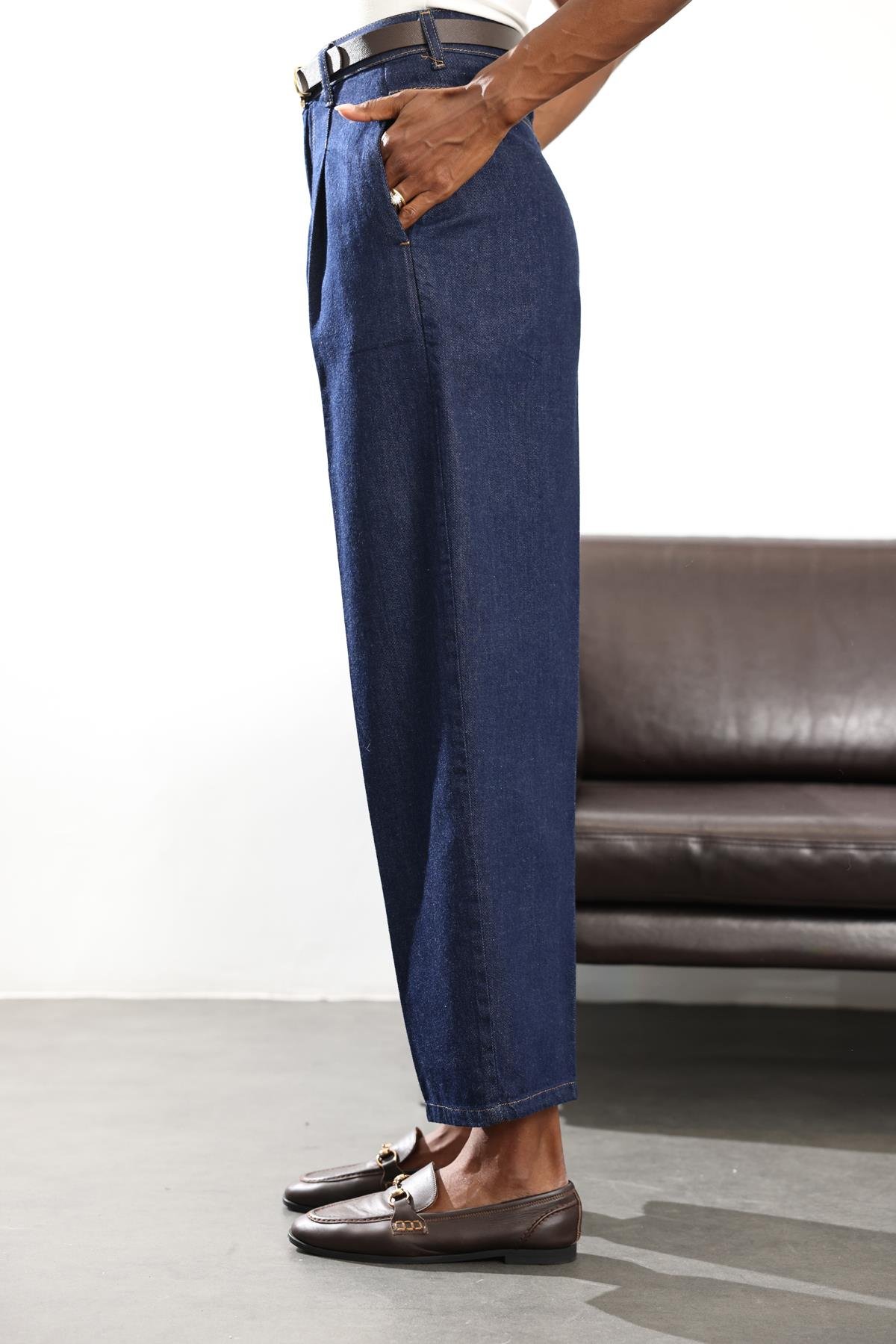 Rins Yıkamalı Baggy Jean 8003