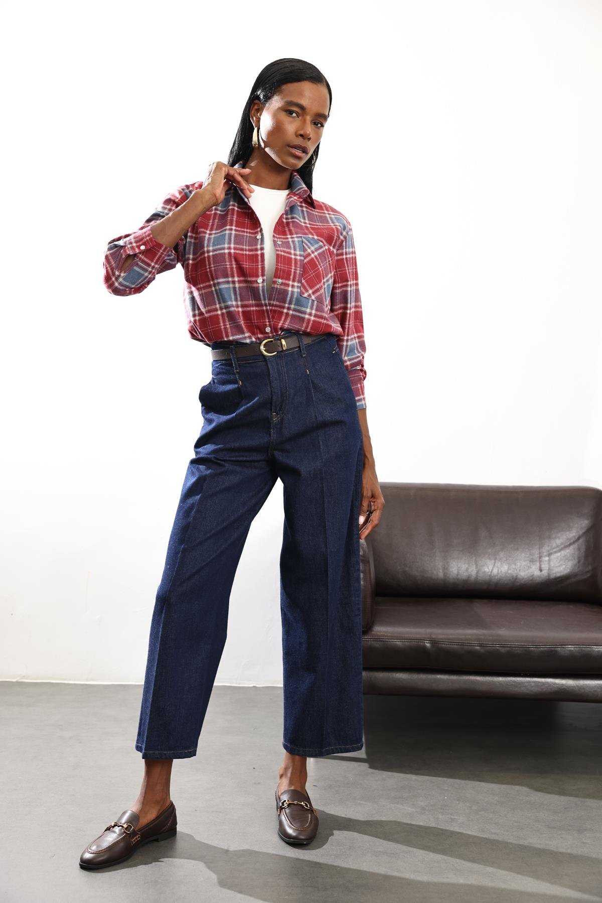 Rins Yıkamalı Baggy Jean 8003