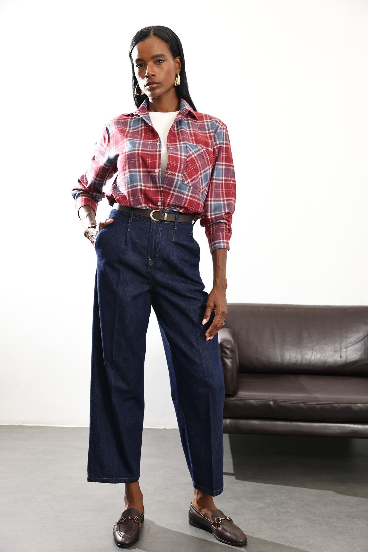 Rins Yıkamalı Baggy Jean 8003