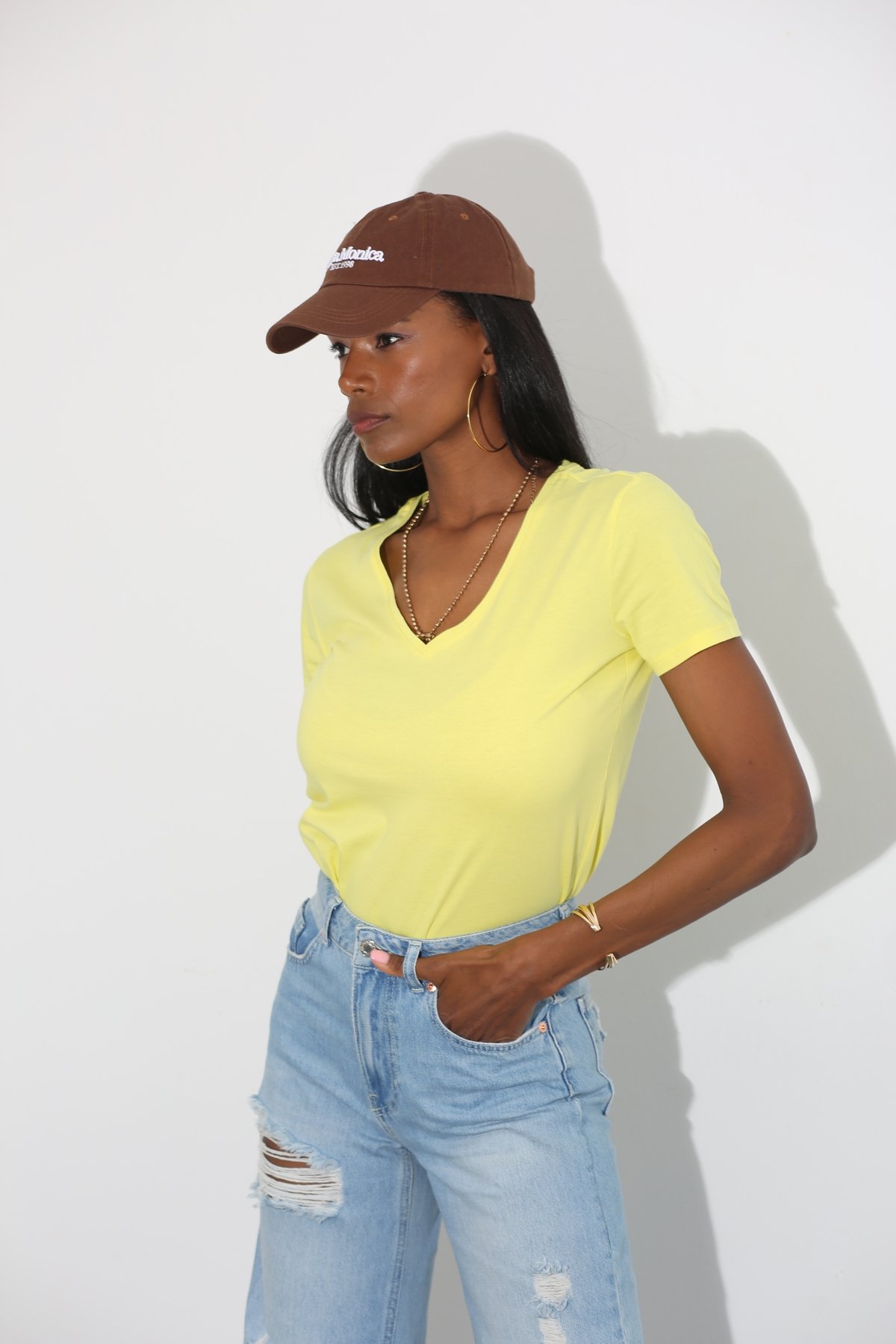 Sarı Regular Fit Tshirt 4269