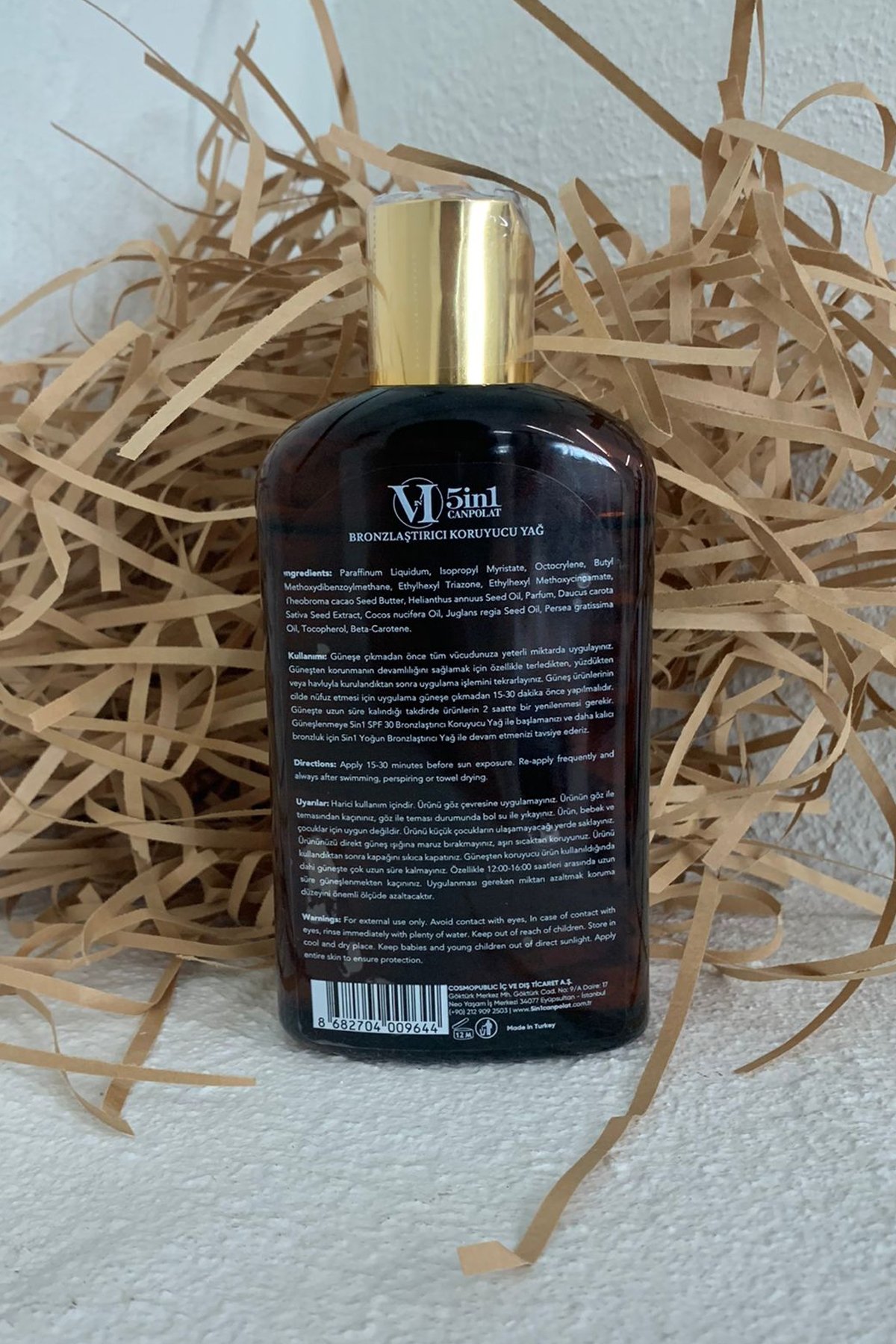 Şeffaf Bronzlaştırıcı Koruyucu Yağ Spf30 