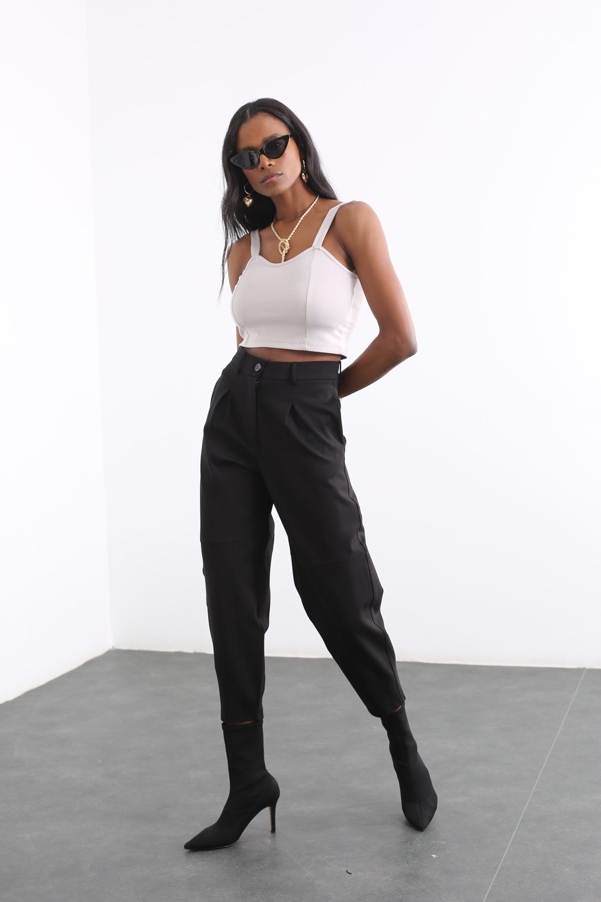 Siyah Baggy Pantolon 1284