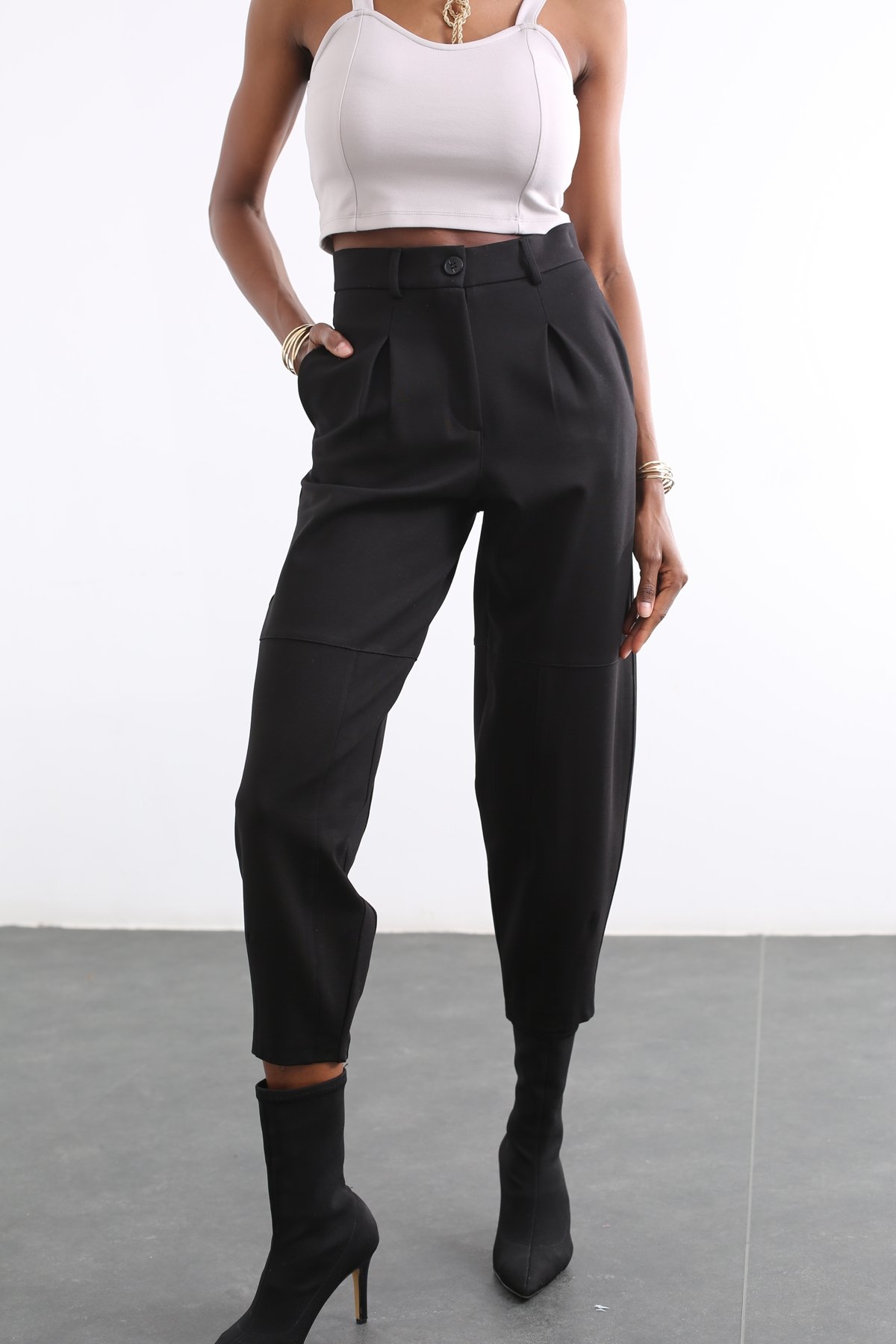 Siyah Baggy Pantolon 1284