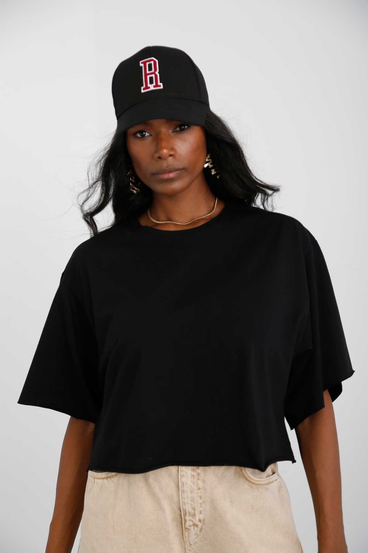 Siyah Basic Tshirt 0043