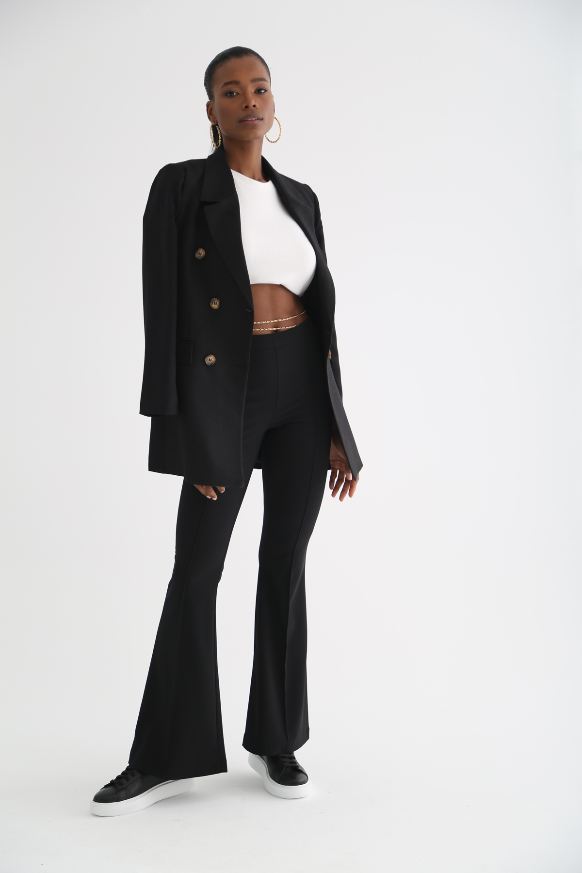 Siyah Blazer Ceket 9911-1