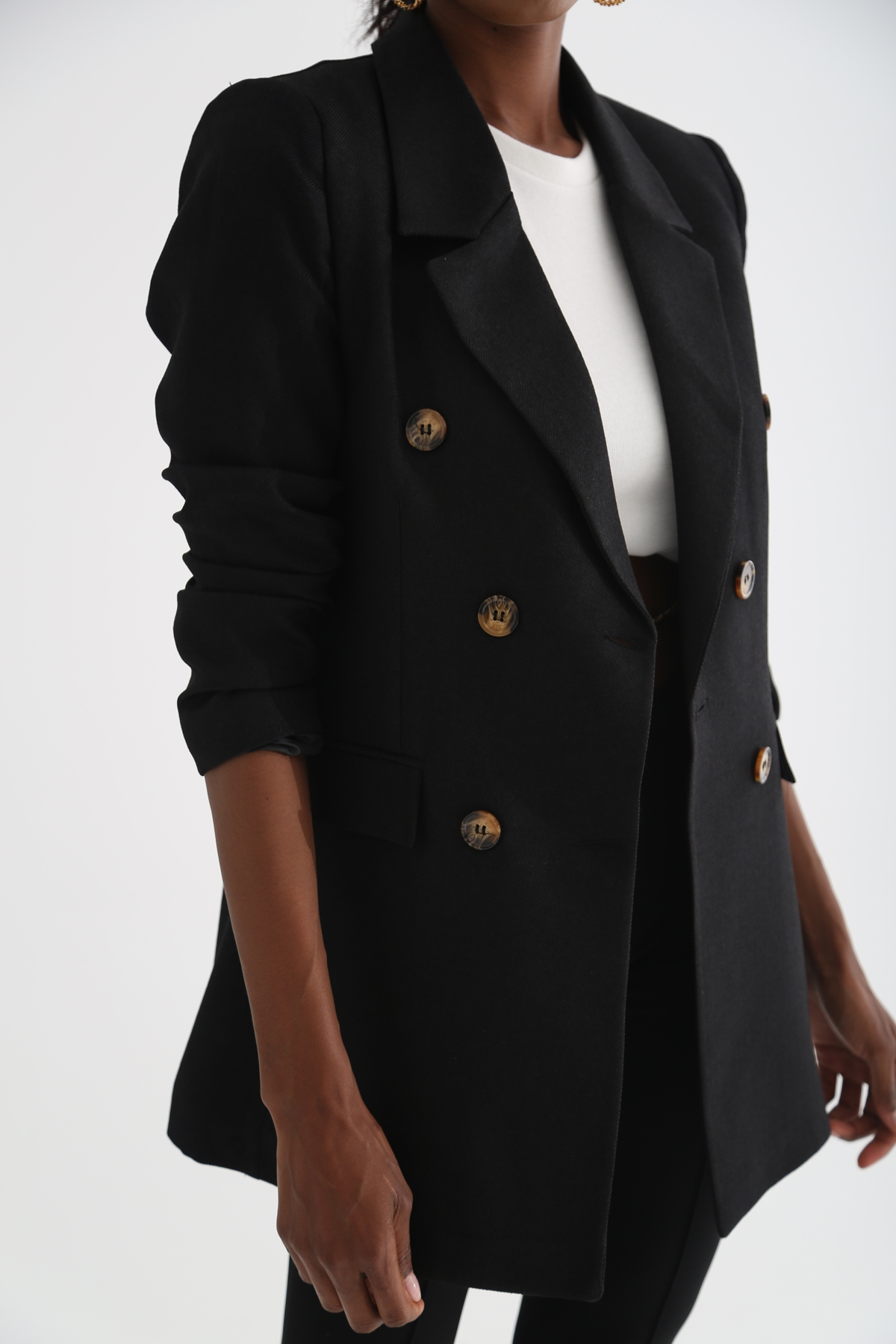 Siyah Blazer Ceket 9911-1