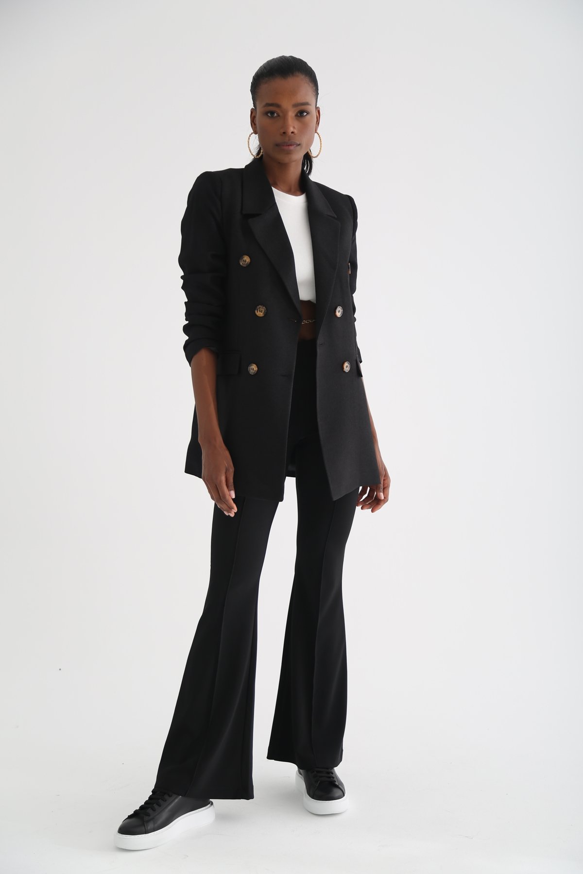 Siyah Blazer Ceket 9911-1