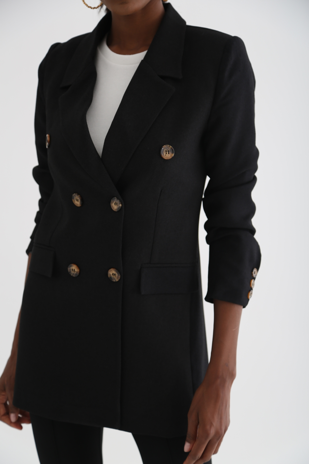 Siyah Blazer Ceket 9911-1
