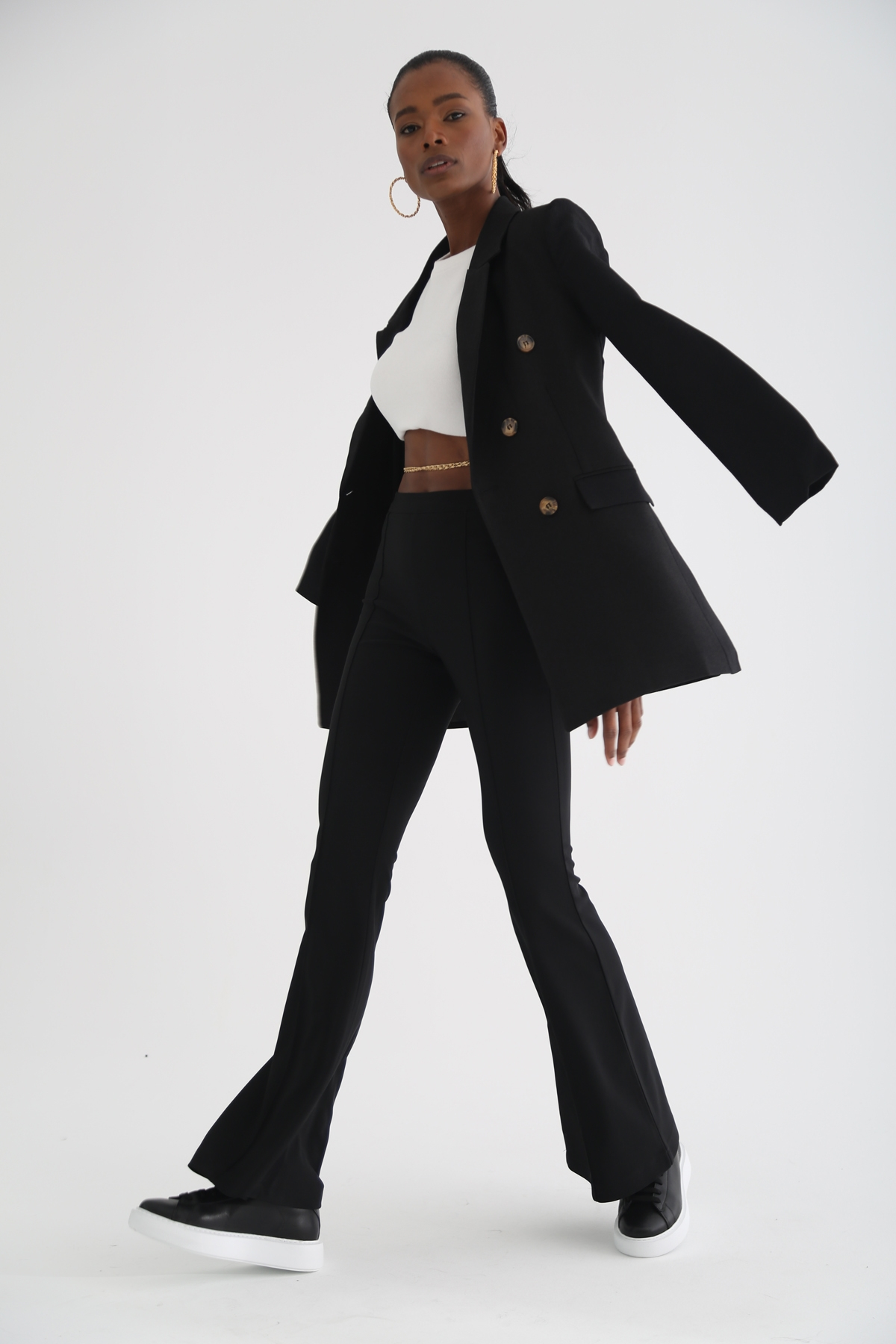 Siyah Blazer Ceket 9911-1