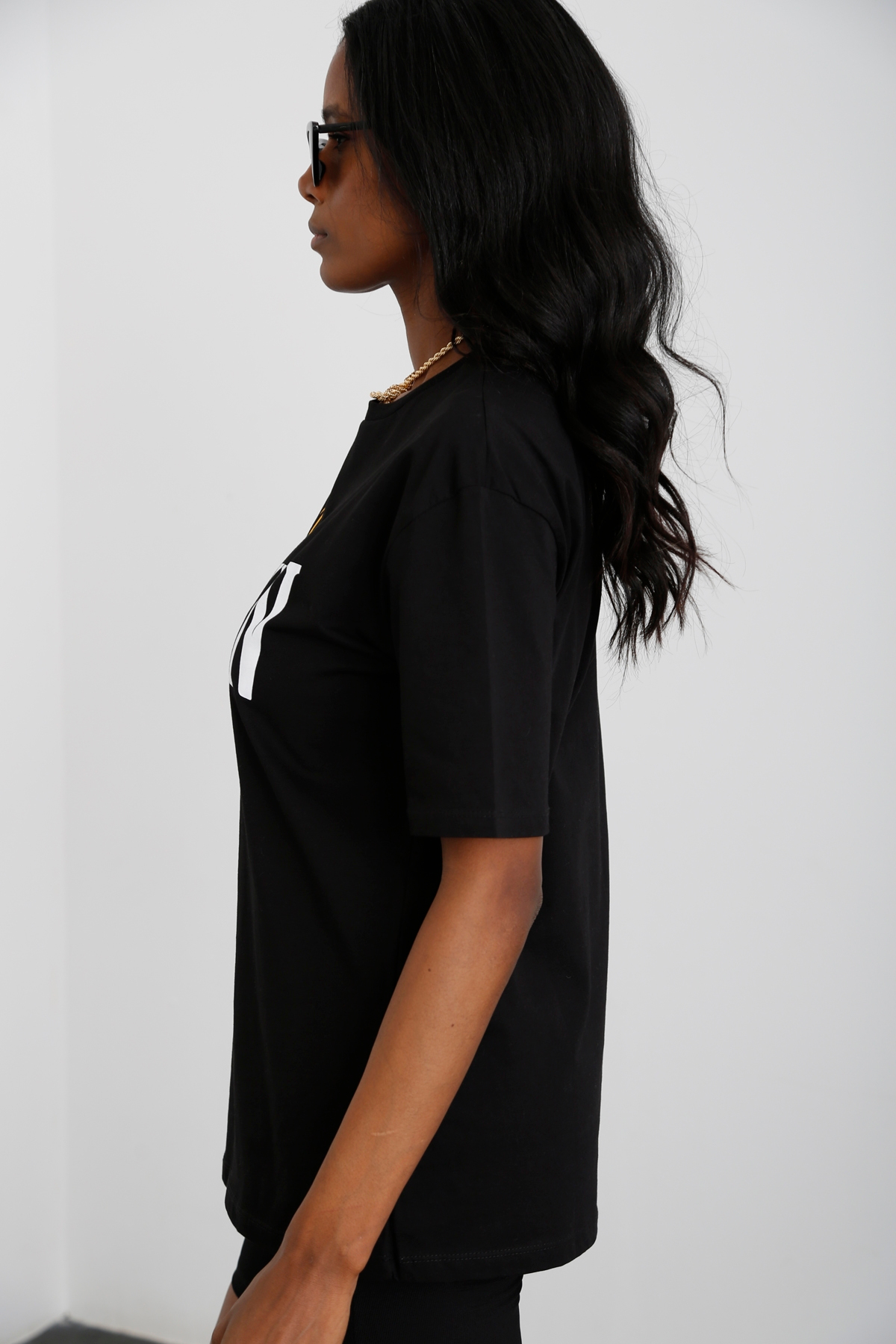 Siyah Brooklyn Baskılı Tshirt 3719