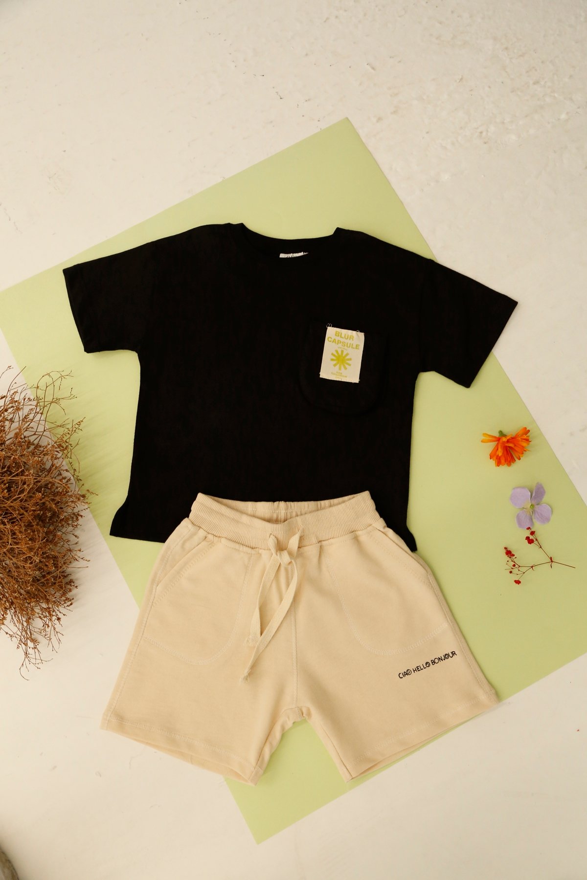 Siyah Erkek Cepli Tshirt 5006