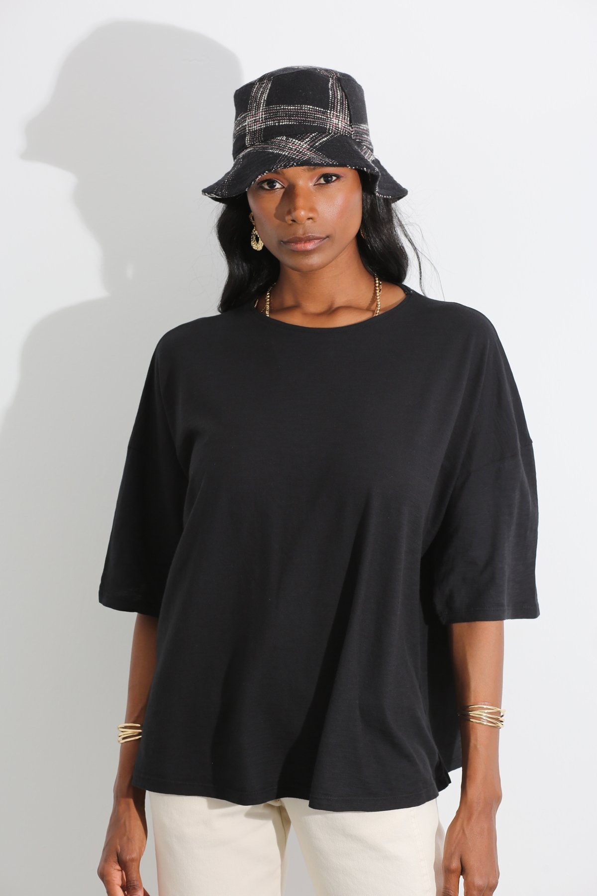 Siyah Flamlı Tshirt 0304