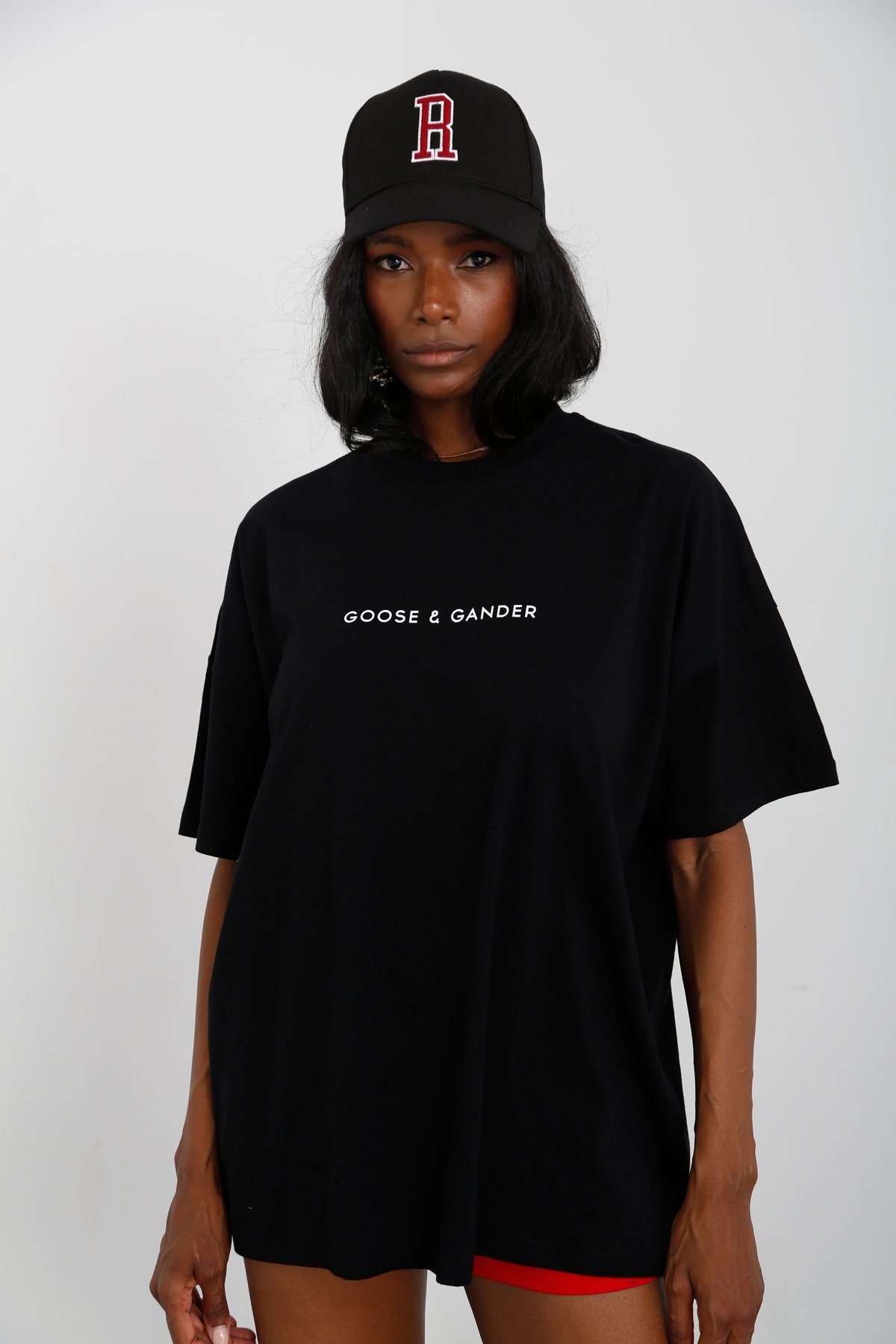 Siyah Goose&Gander Baskılı Tshirt 210006
